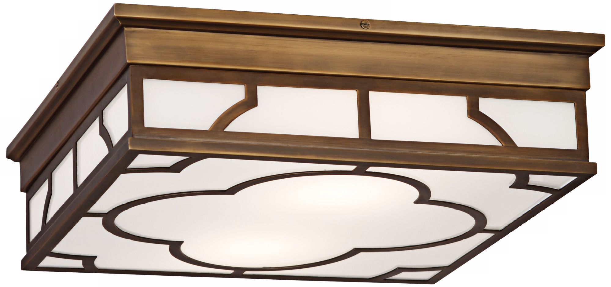 Robert Abbey Addison 15 3/4" Wide Brass Ceiling Light.