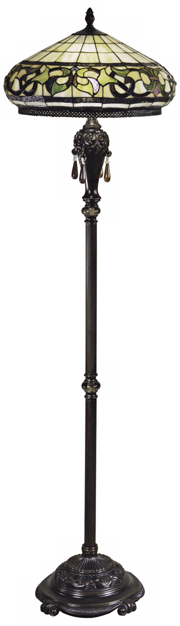 Dale Tiffany Lewellen Art Glass Floor Lamp