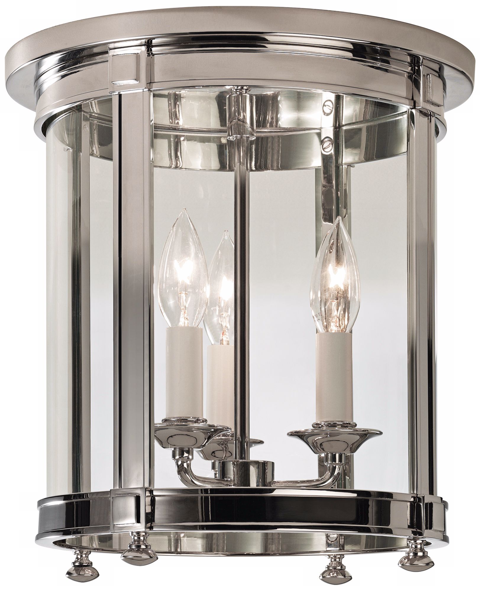 Robert Abbey Blake 12 1/2" High Nickel Ceiling Light