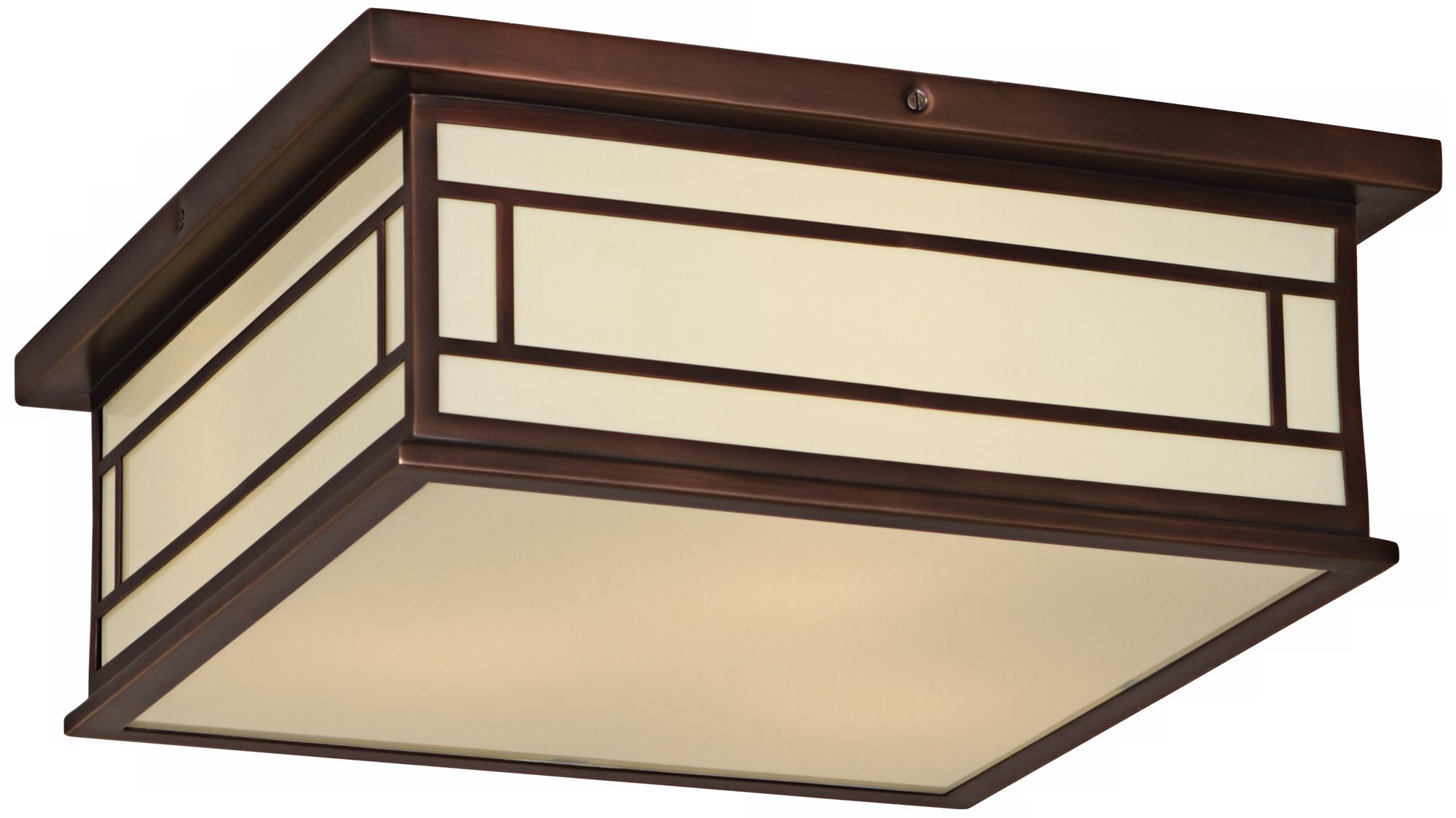 Robert Abbey Candler 17" W Ecru Copper Ceiling Light
