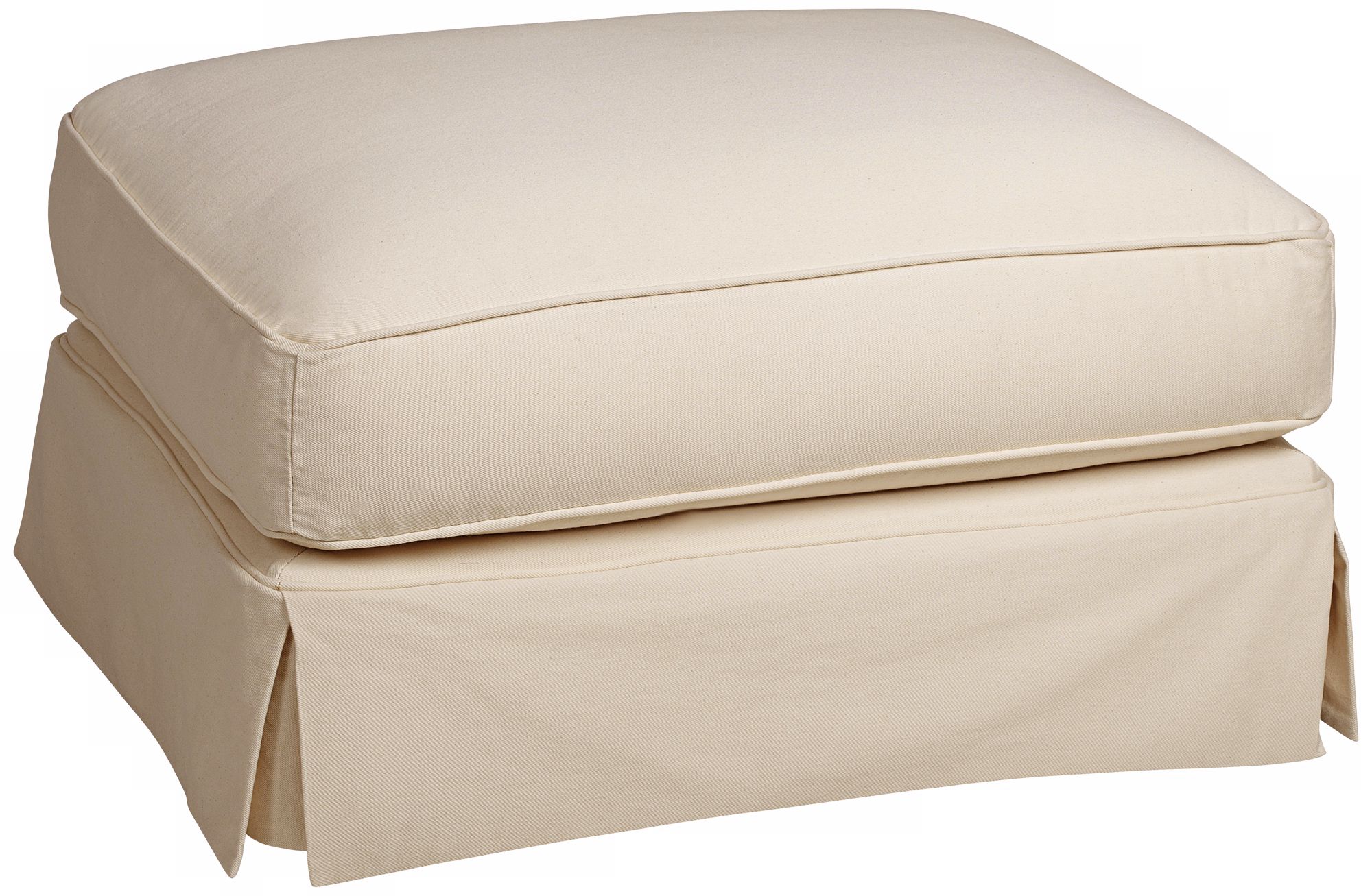 Rachel Classic Natural Slipcover Ottoman