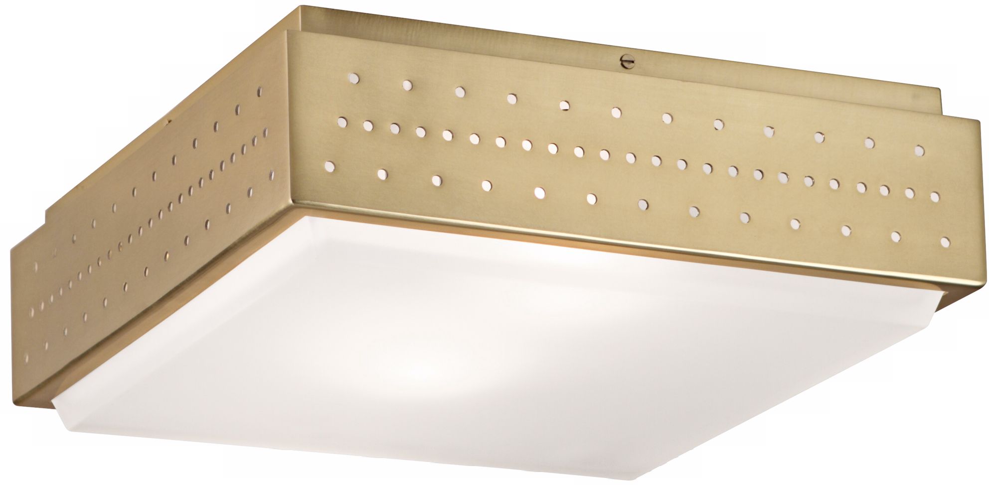 Robert Abbey Milo 14" Wide Brass Outdoor Ceiling Light