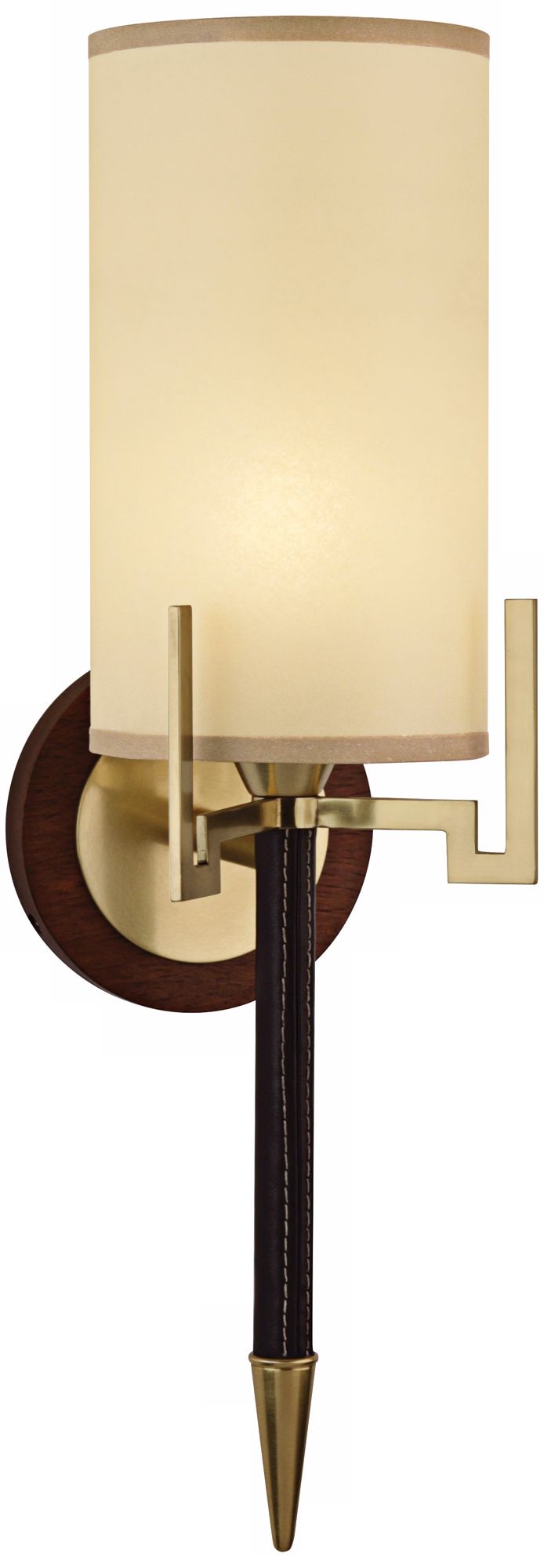 Robert Abbey Emile Brass and Chocolate Wall Sconce