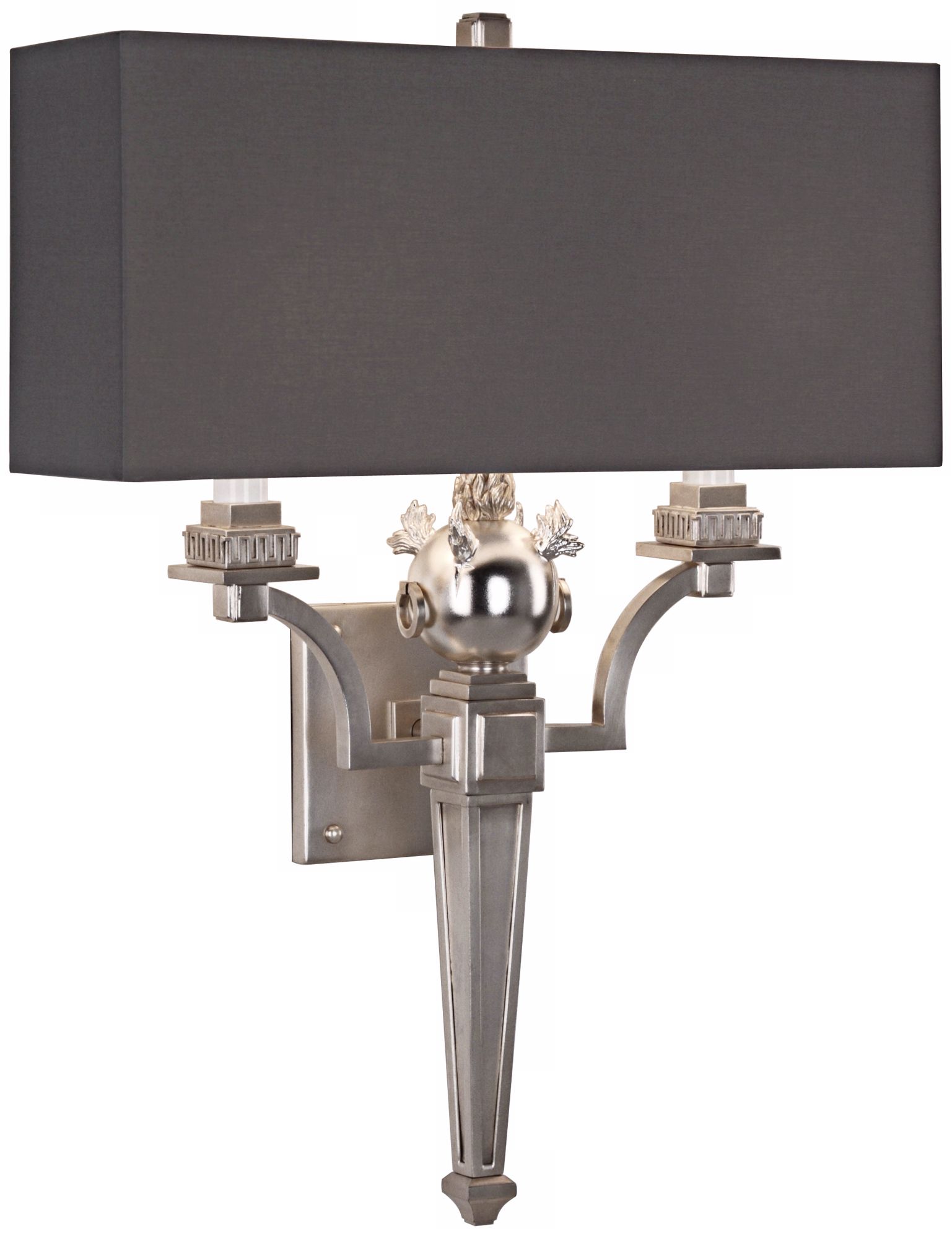 Robert Abbey Mary McDonald Leopold Gray Silver Sconce