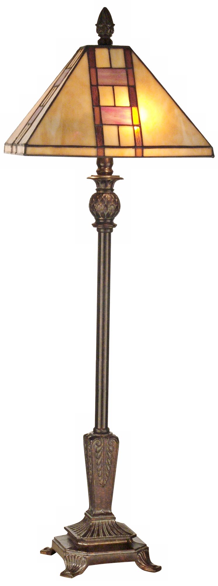 Dale Tiffany Mission Fieldstone Buffet Table Lamp