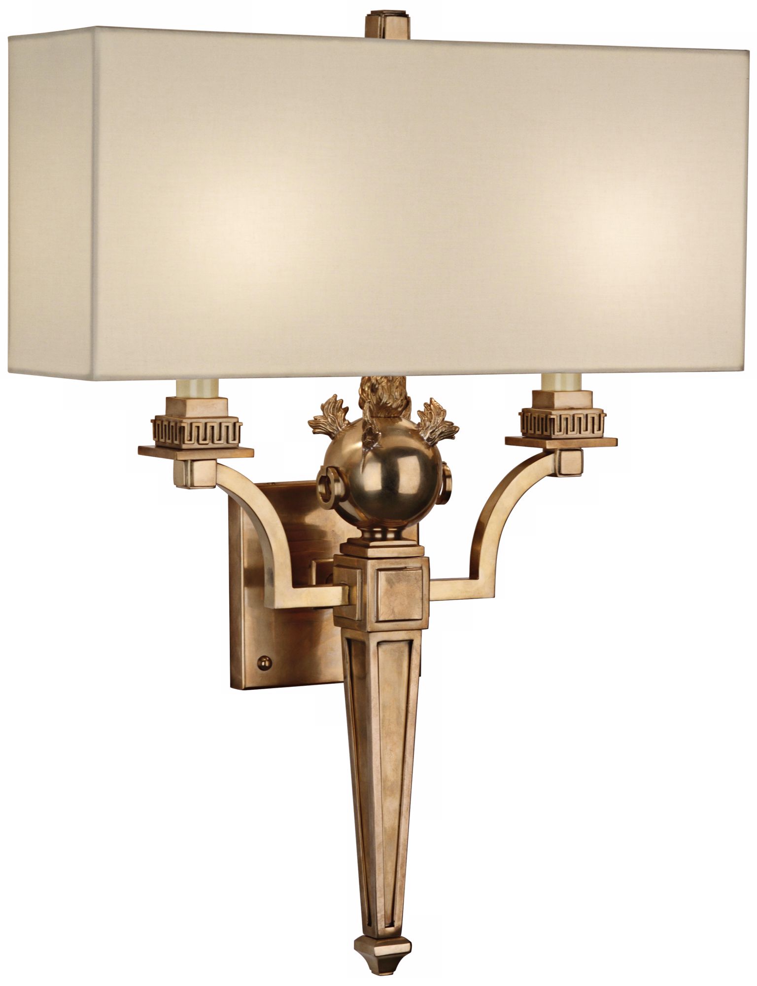 Robert Abbey Mary McDonald Leopold Ivory Brass Sconce