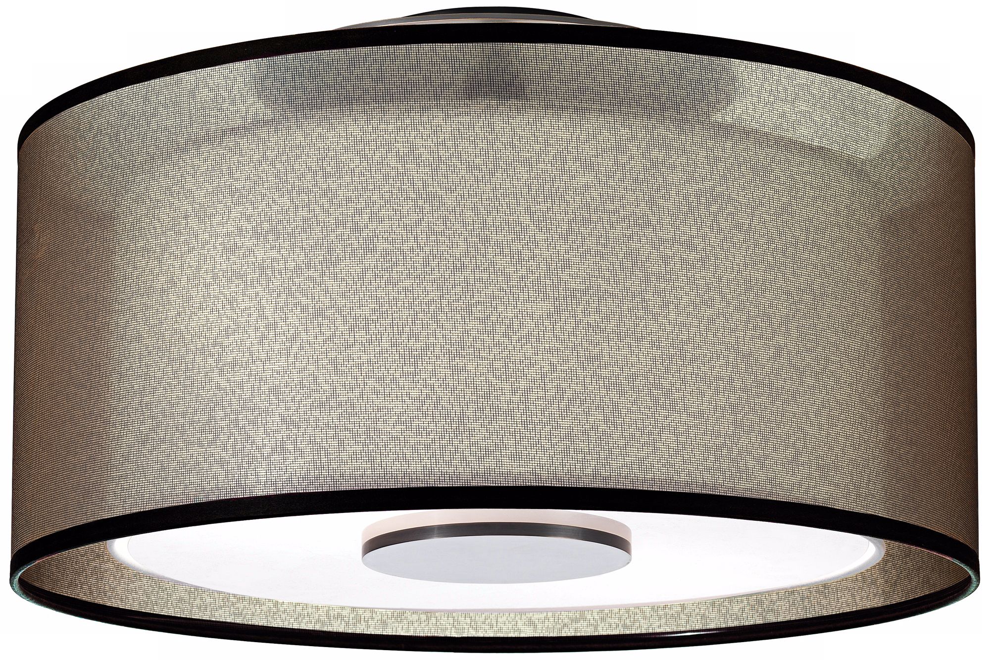 Robert Abbey Saturnia 17 1/2" Wide Bronze Ceiling Light