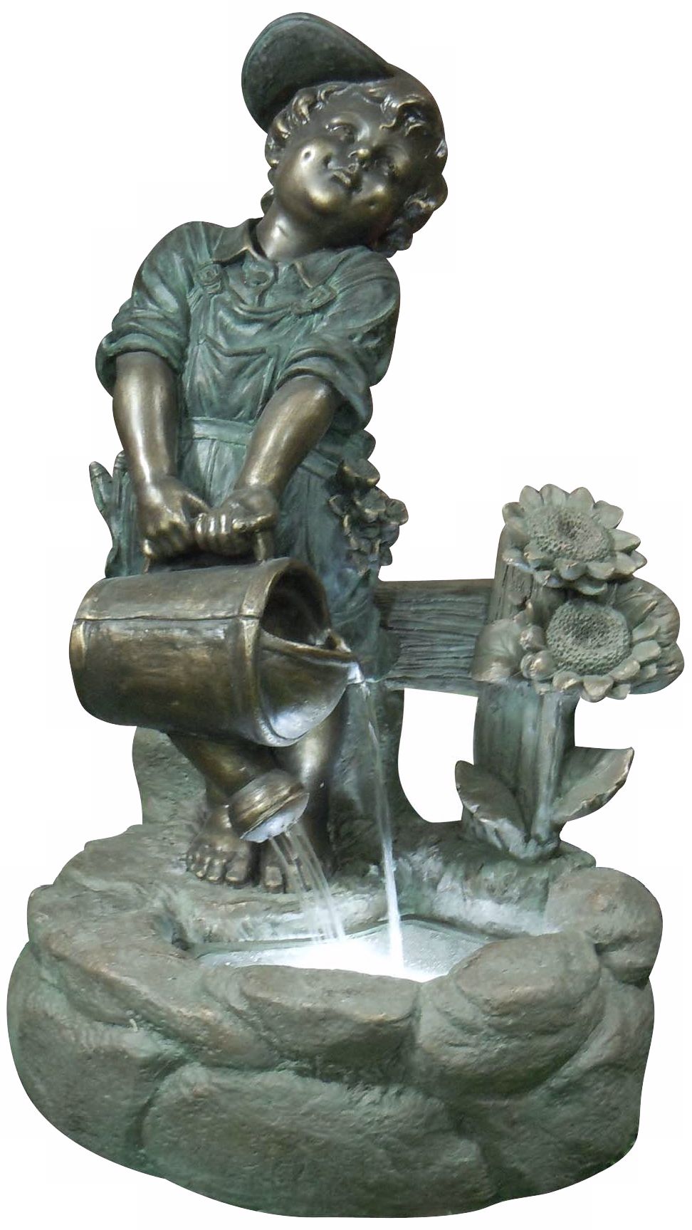 Watering Boy LED Light Fountain