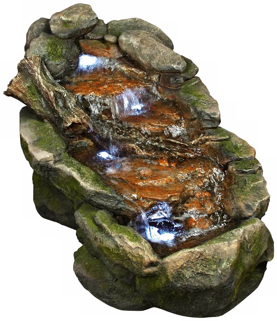 Mossy Rocks LED Fountain