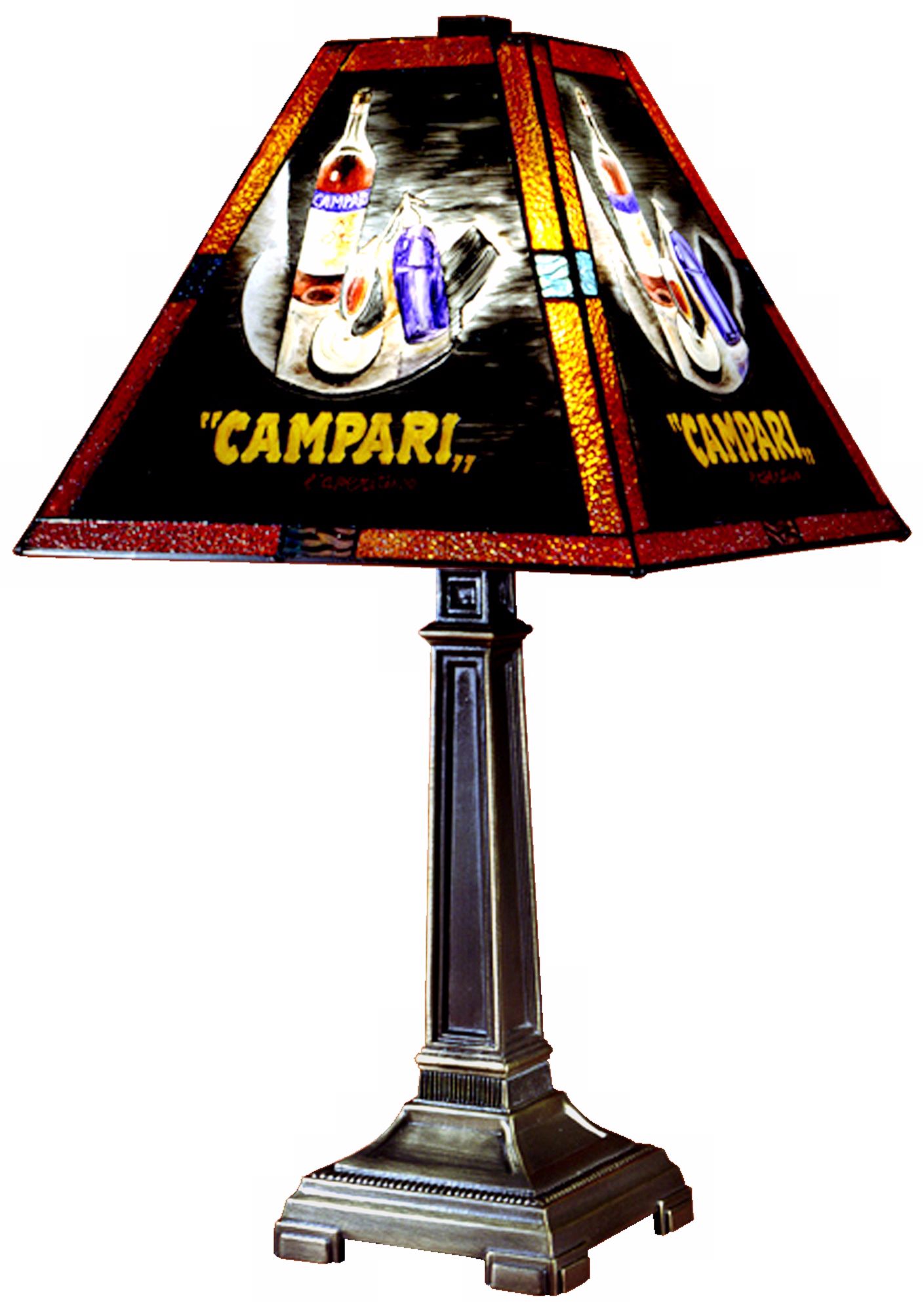 Dale Tiffany Campari Handale Art Glass Table Lamp