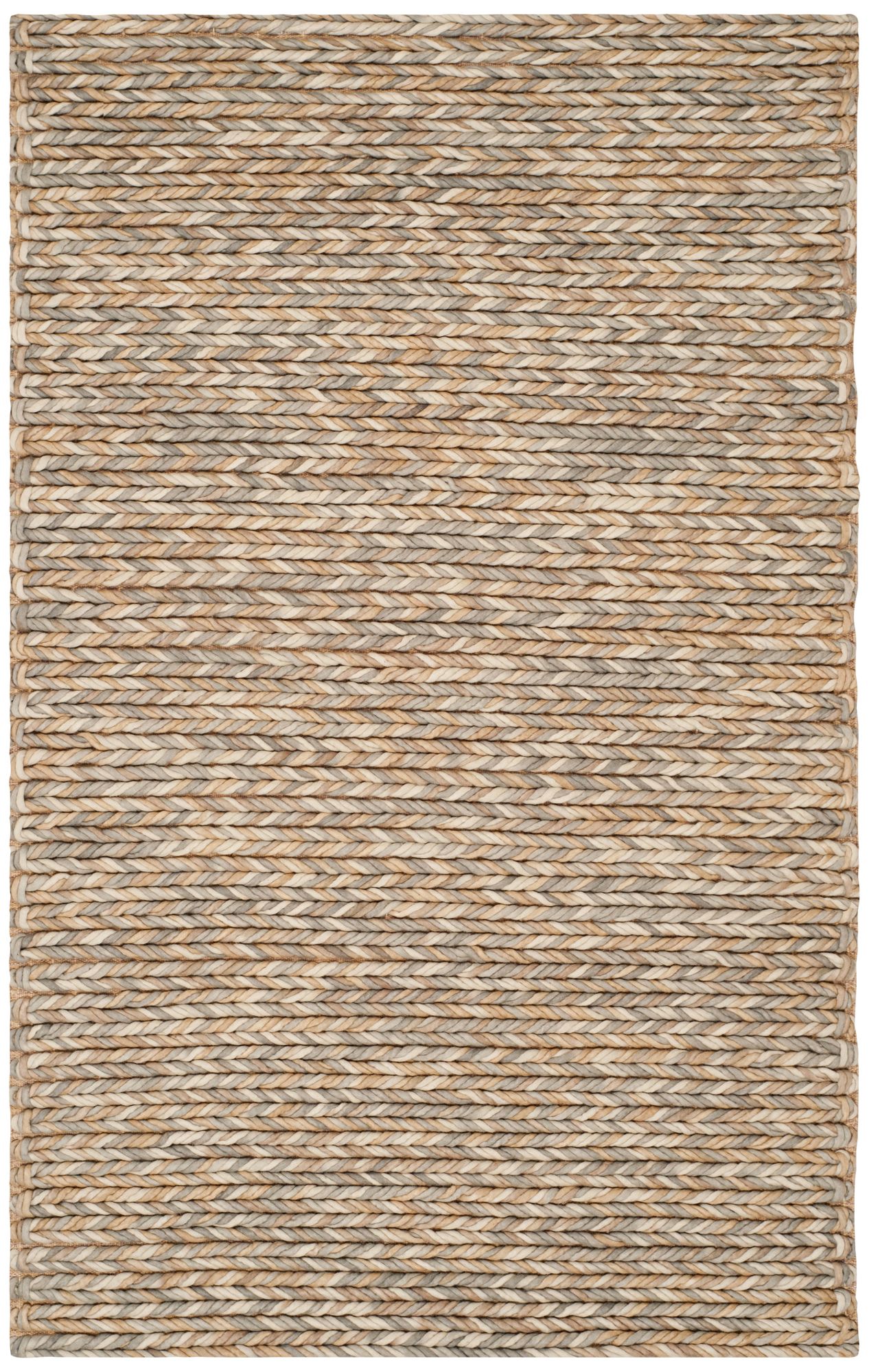 Manhattan Collection MAN422A 5'x8' Braided Area Rug