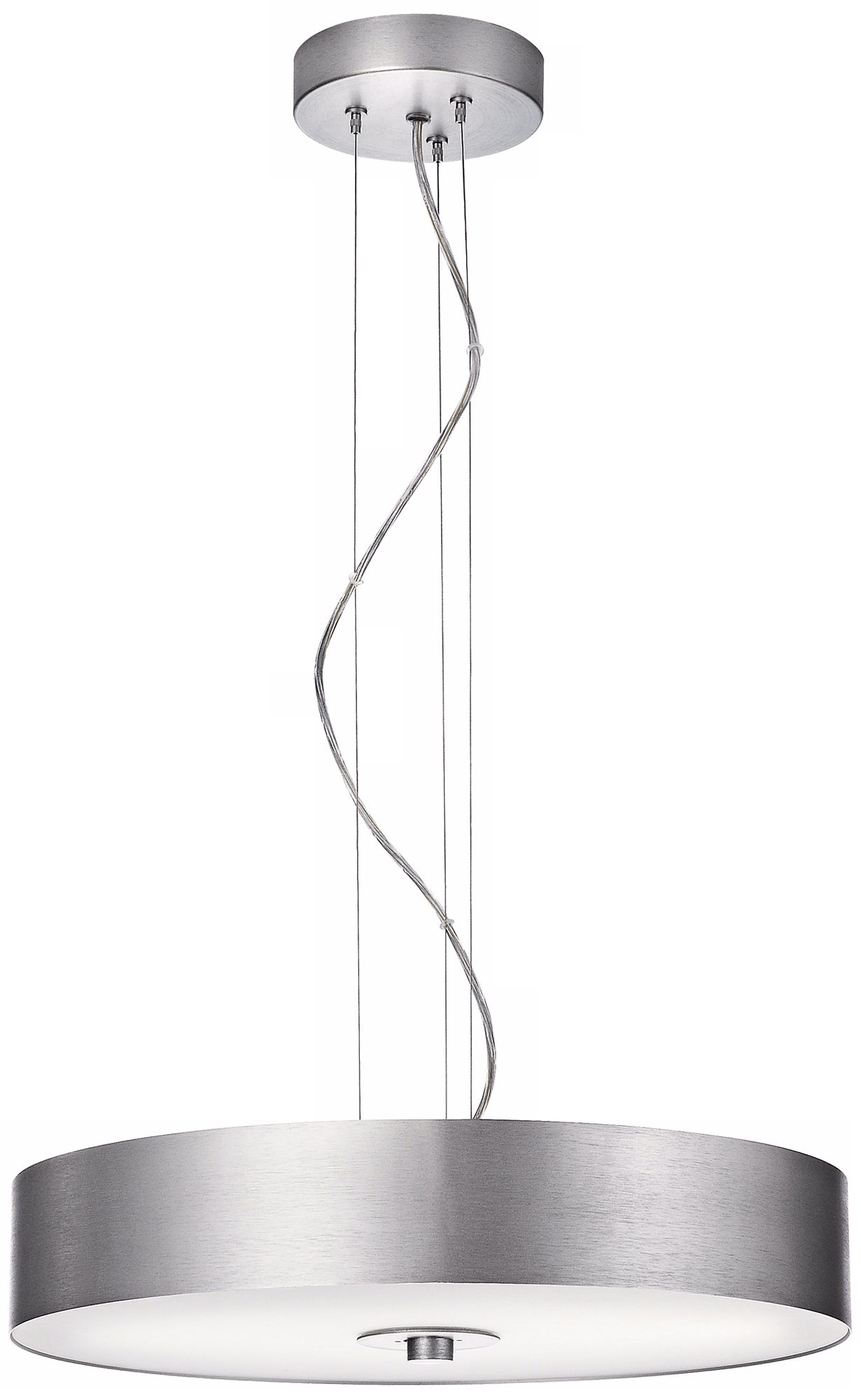 Ecomoods Round 17 1/2" Wide Brushed Nickel Pendant Light