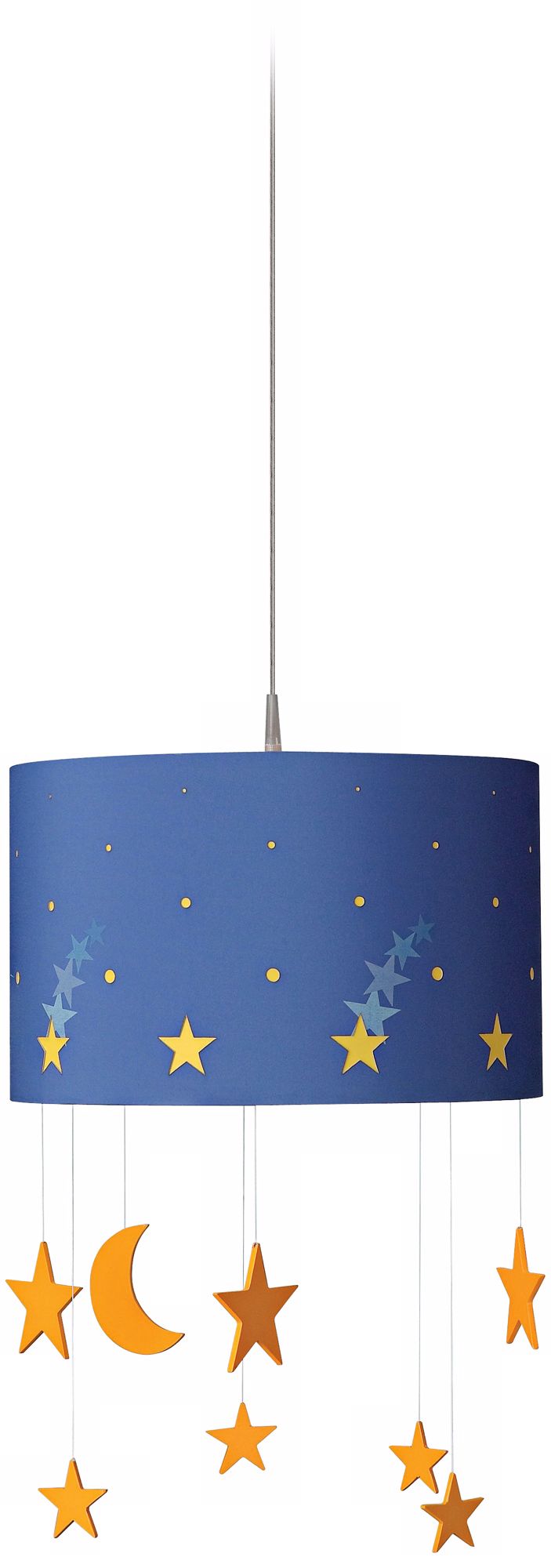 Kidsplace Starry Night 14" Wide Blue Pendant light