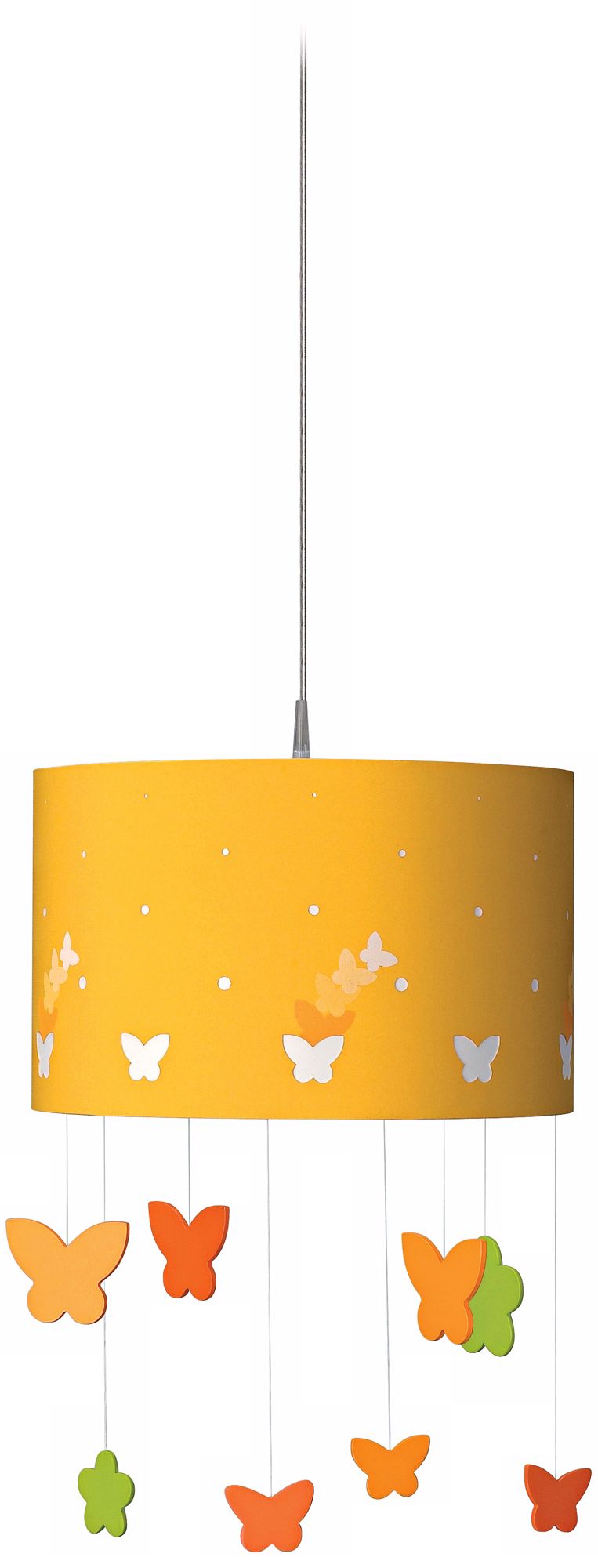 Kidsplace Butterfly Mobile 14" Wide Yellow Pendant Light