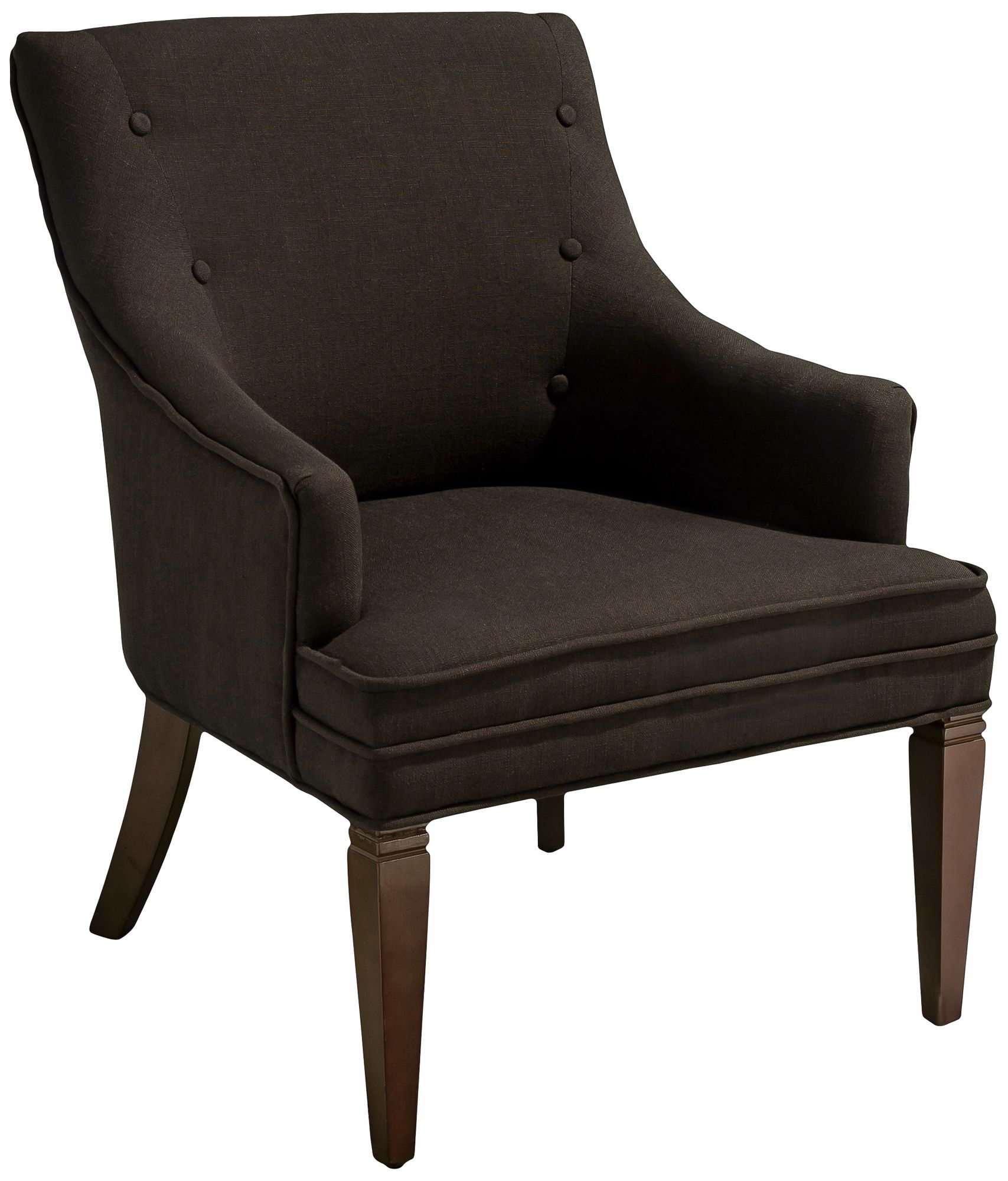 Lindsay Dark Brown Accent Chair