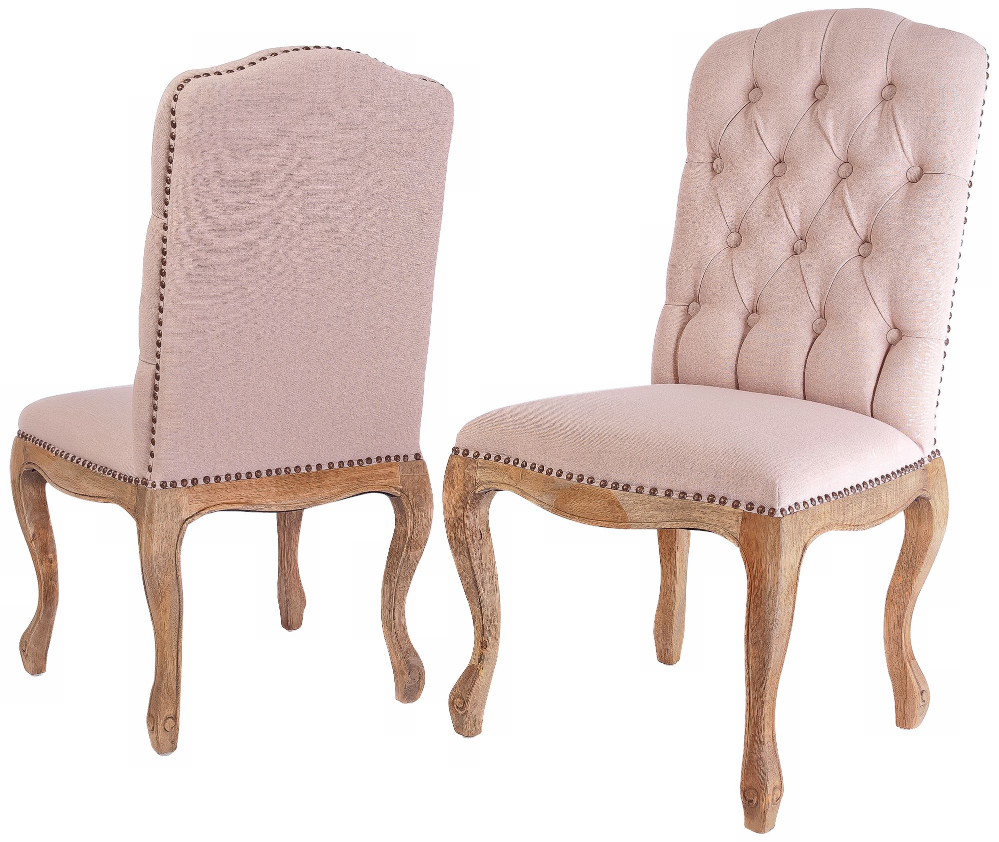 Set of 2 Weathered Dining Chairs