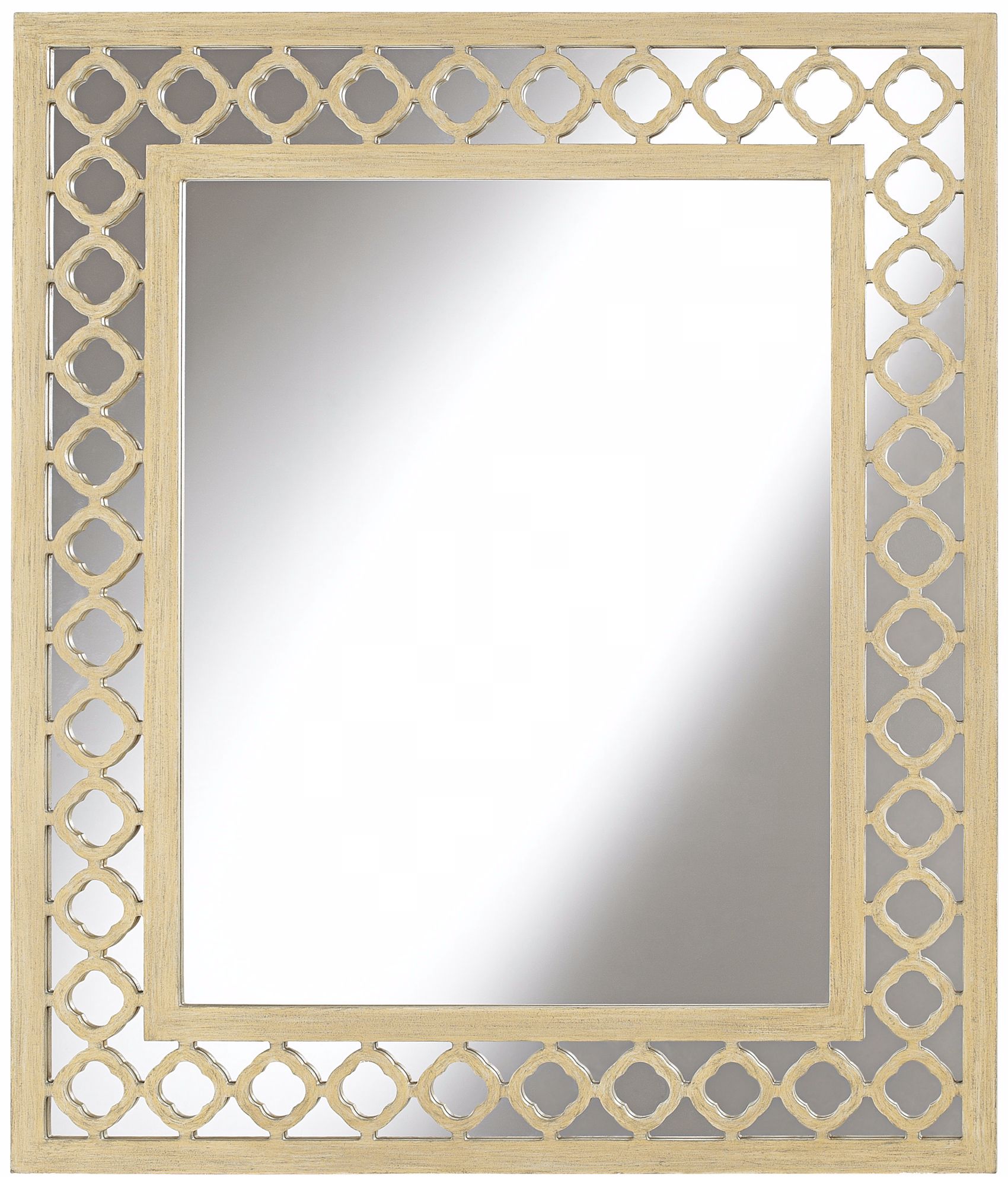 Lola Collection 33 1/2" Openwork Wood Mirror