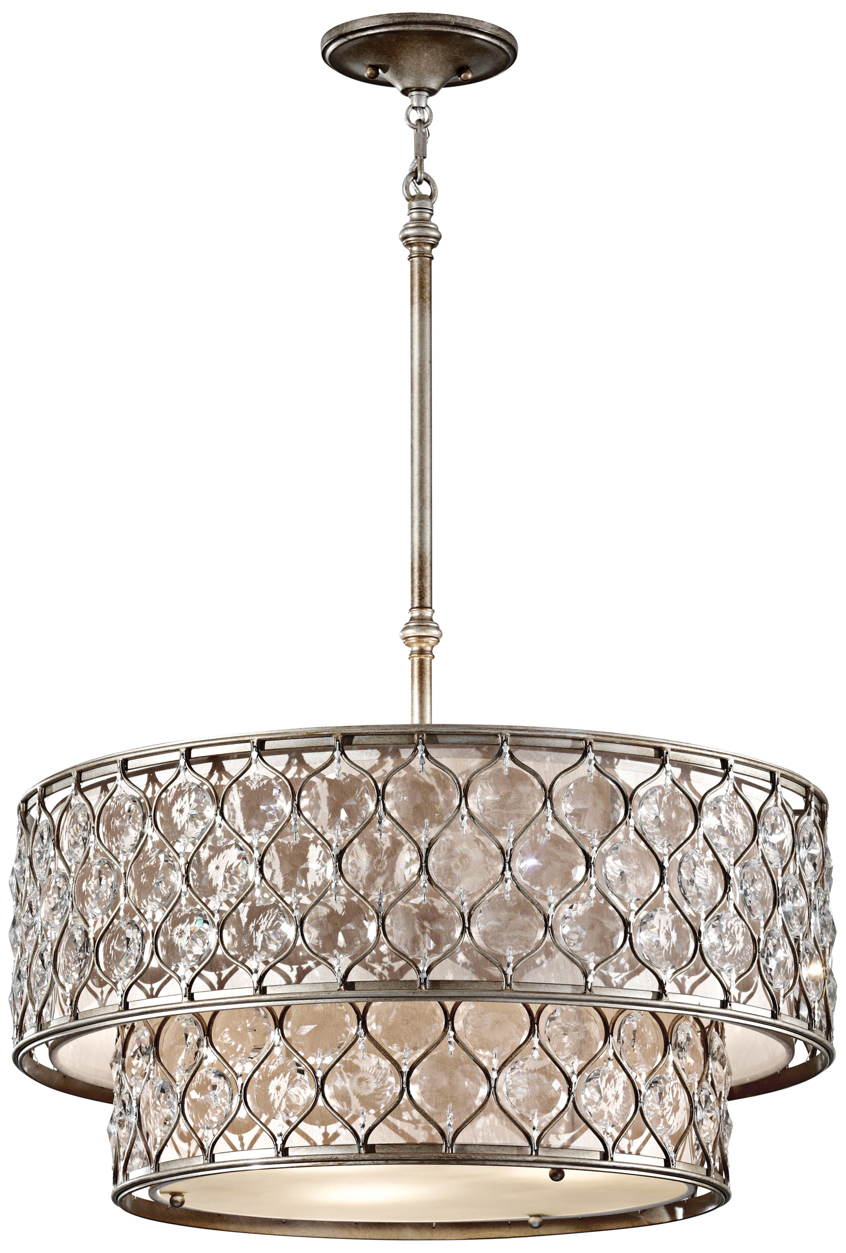 Murray Feiss Lucia 24 1/2" W Burnished Silver Pendant Light