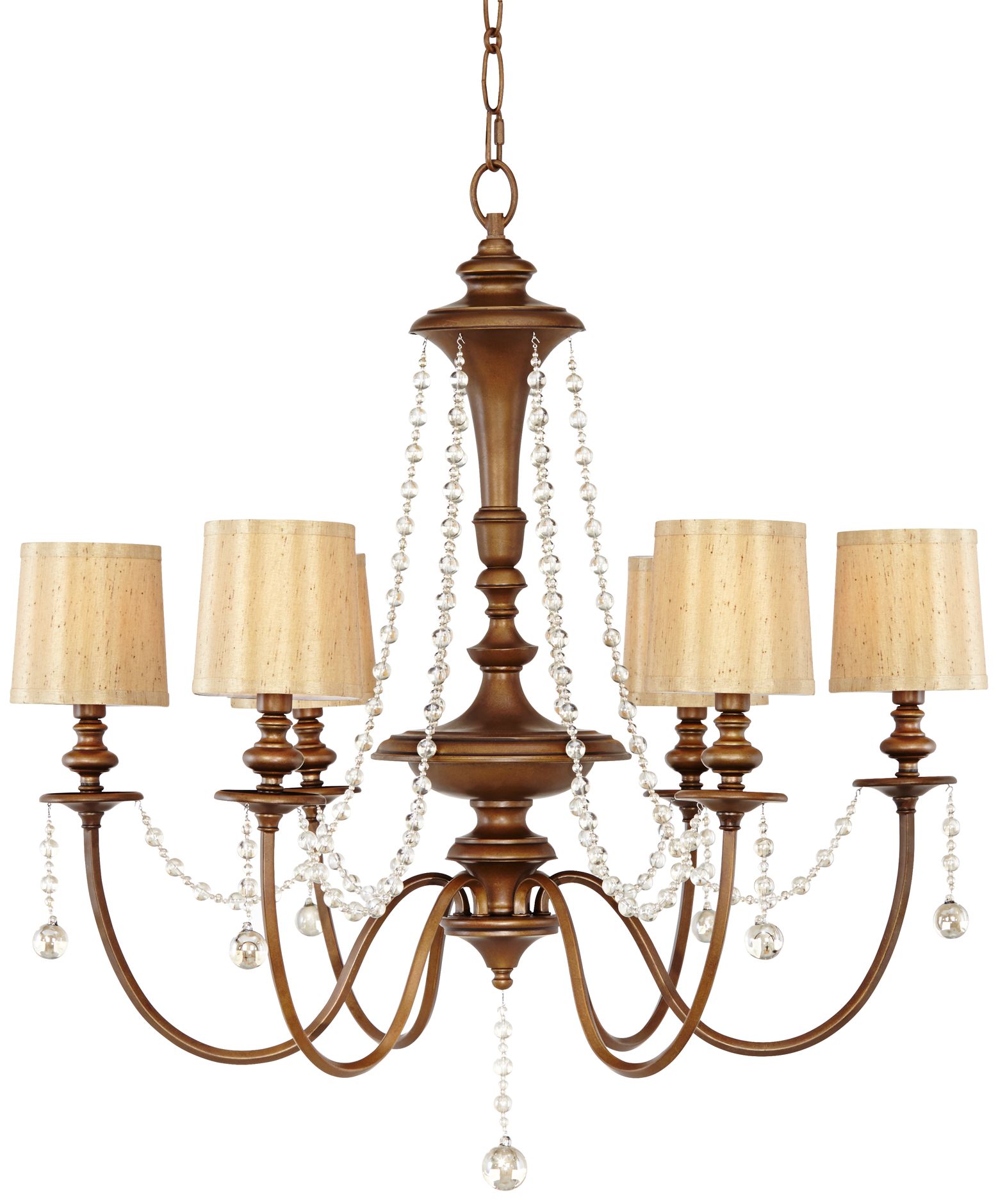 Murray Feiss Clarissa 31 1/2" Wide Firenze Gold Chandelier