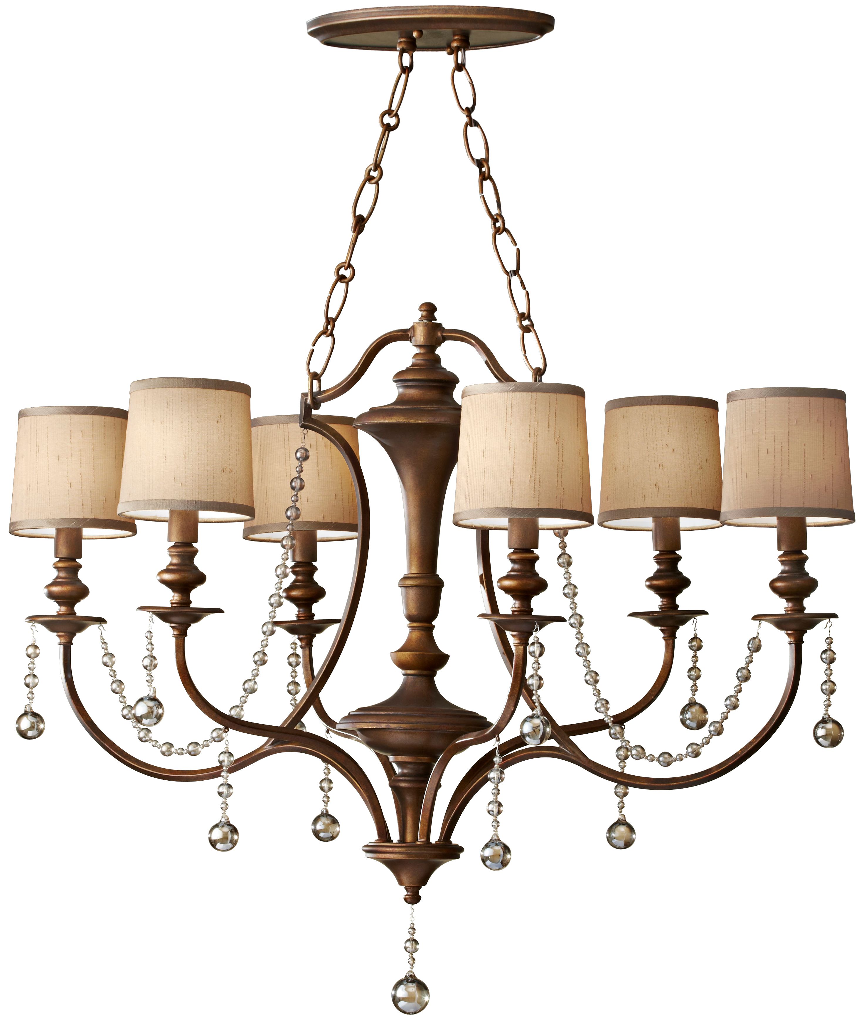 Murray Feiss Clarissa  36" Wide Firenze Gold Oval Chandelier
