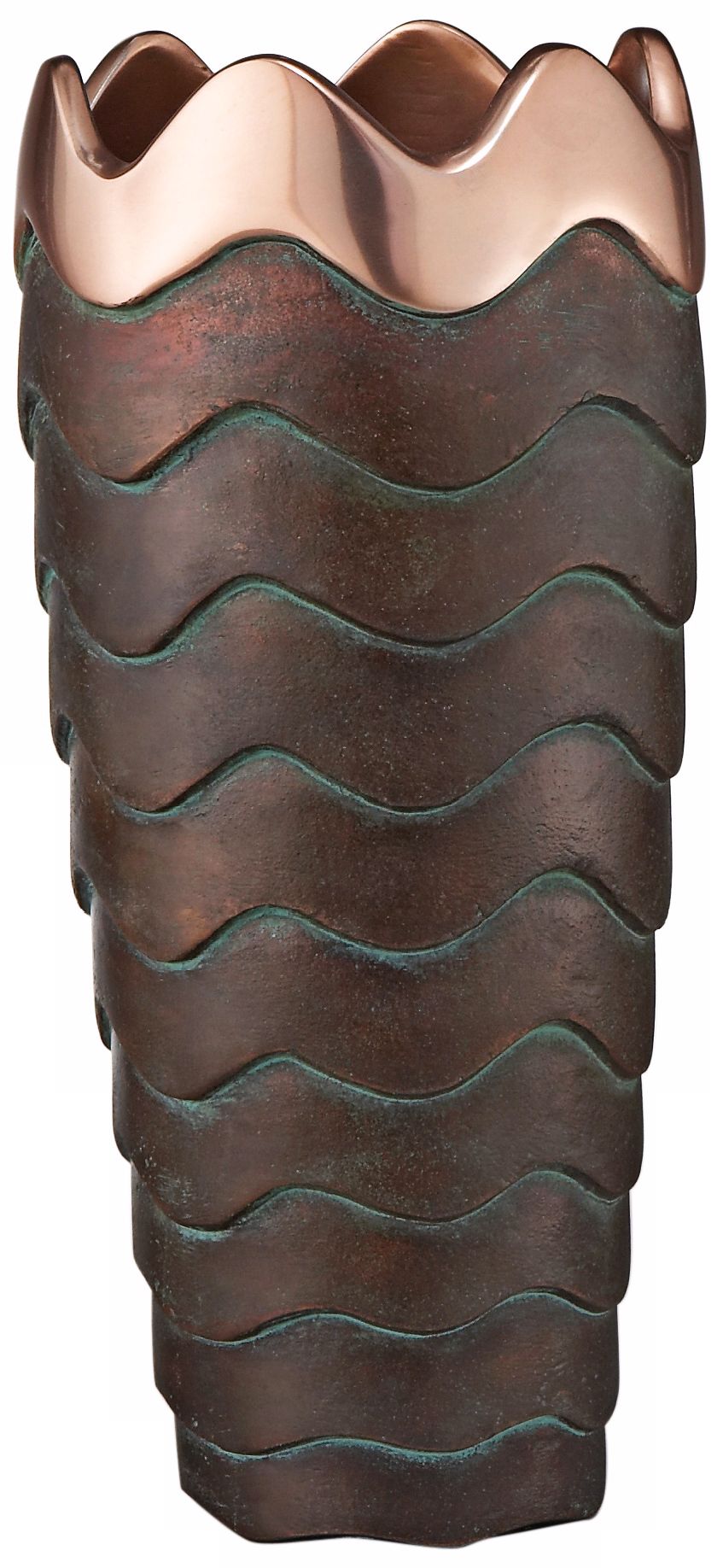 Nambe Copper Canyon Metal Vase