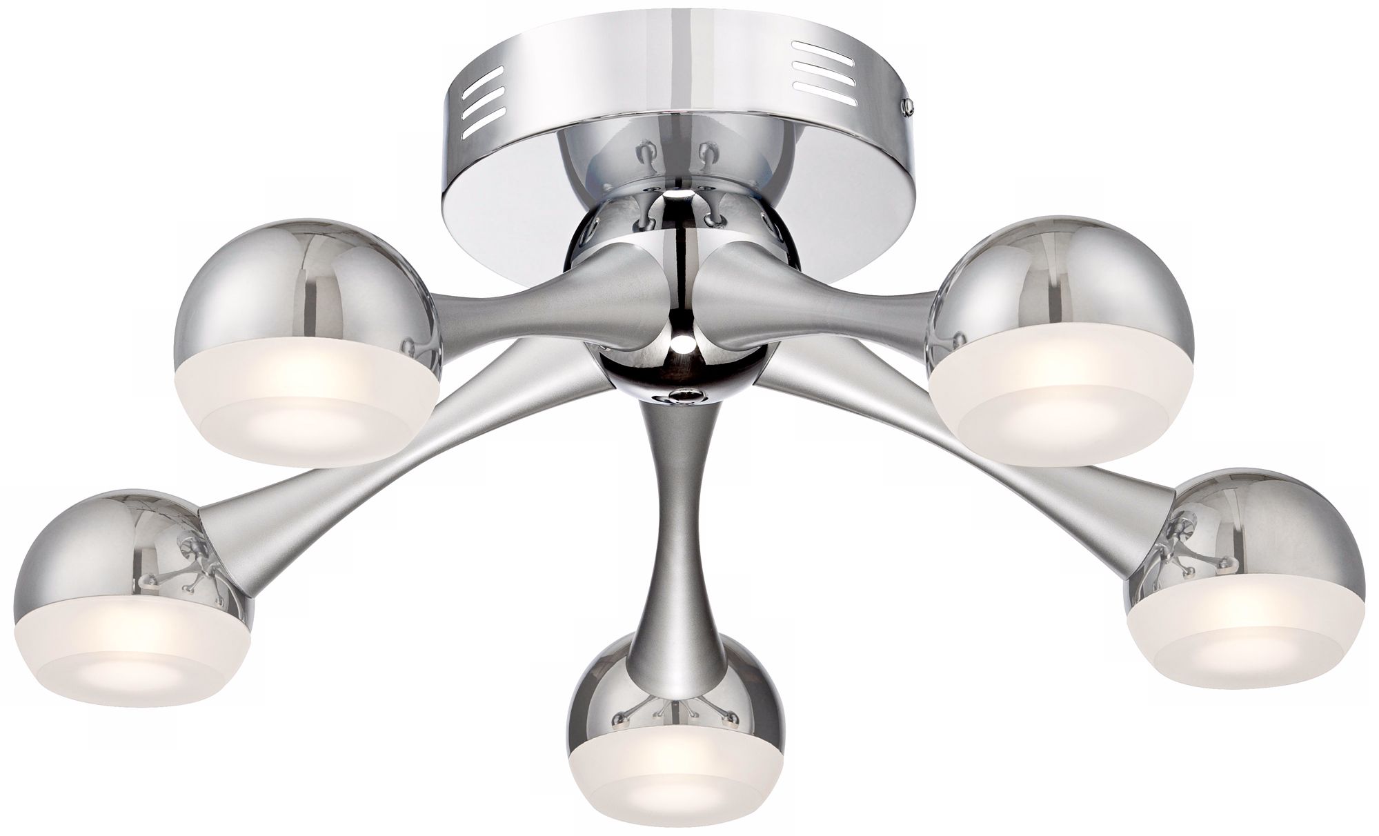 Possini Euro Lustrum 20 1/2" Wide Chrome LED Ceiling Light