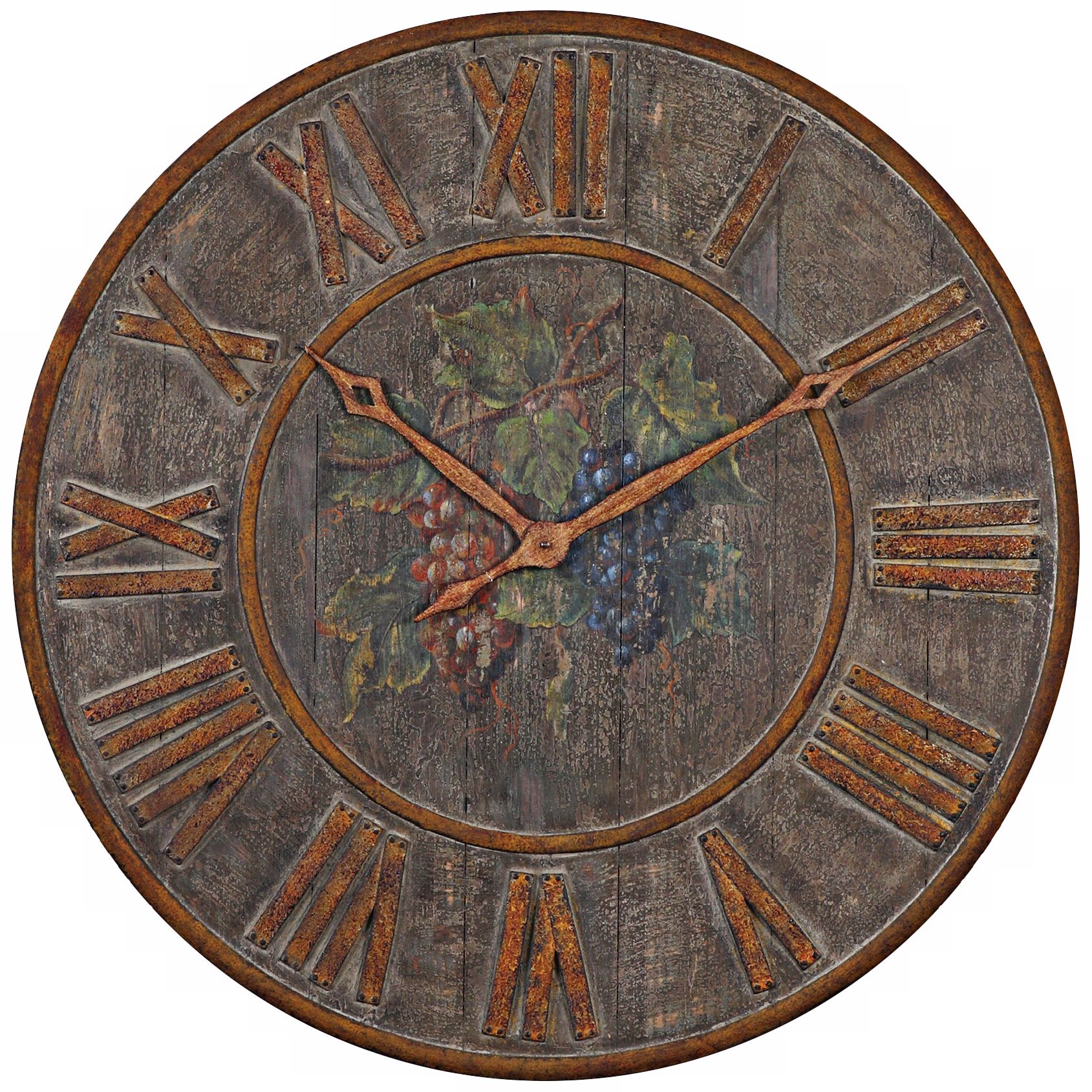 Uttermost Levante 32" Wide Aged Wall Clock