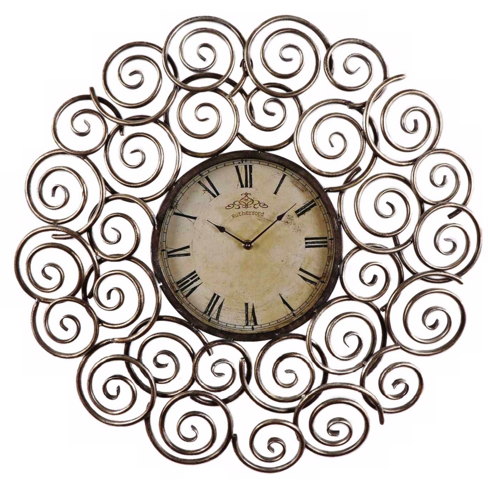 Uttermost Sassetta 24" Wide Metal Wall Clock   #X4334