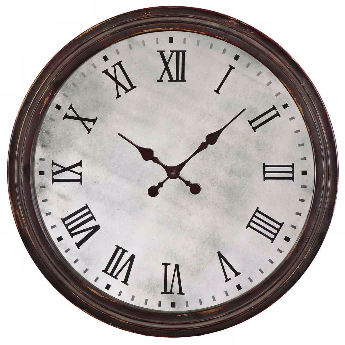Uttermost Marshall 28" Wide Walnut Wall Clock