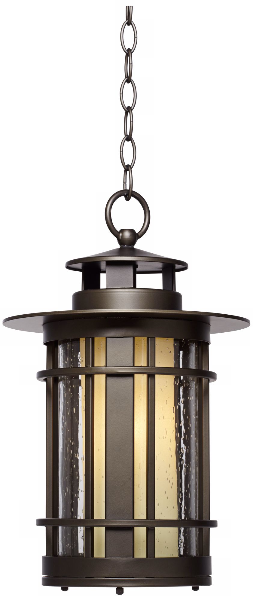 Argentine 10 1/2" Wide Steel Bronze Outdoor Hanging Light