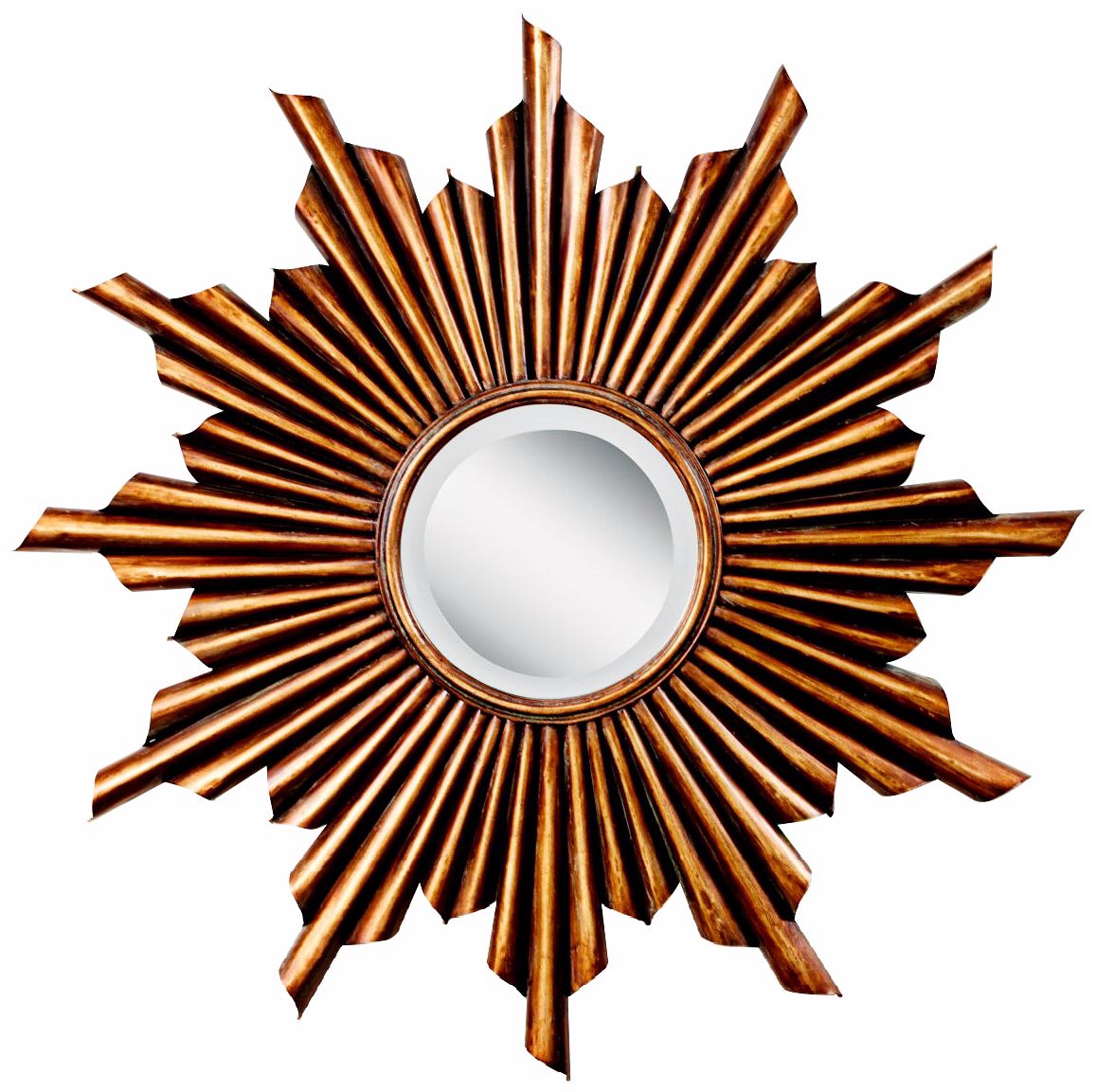 Kichler Burst 38 1/4" Wide Antique Gold Wall Mirror