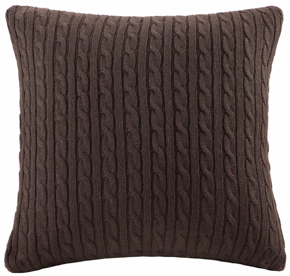 Woolrich Hadley Sweater Knit Plaid Accent Pillow