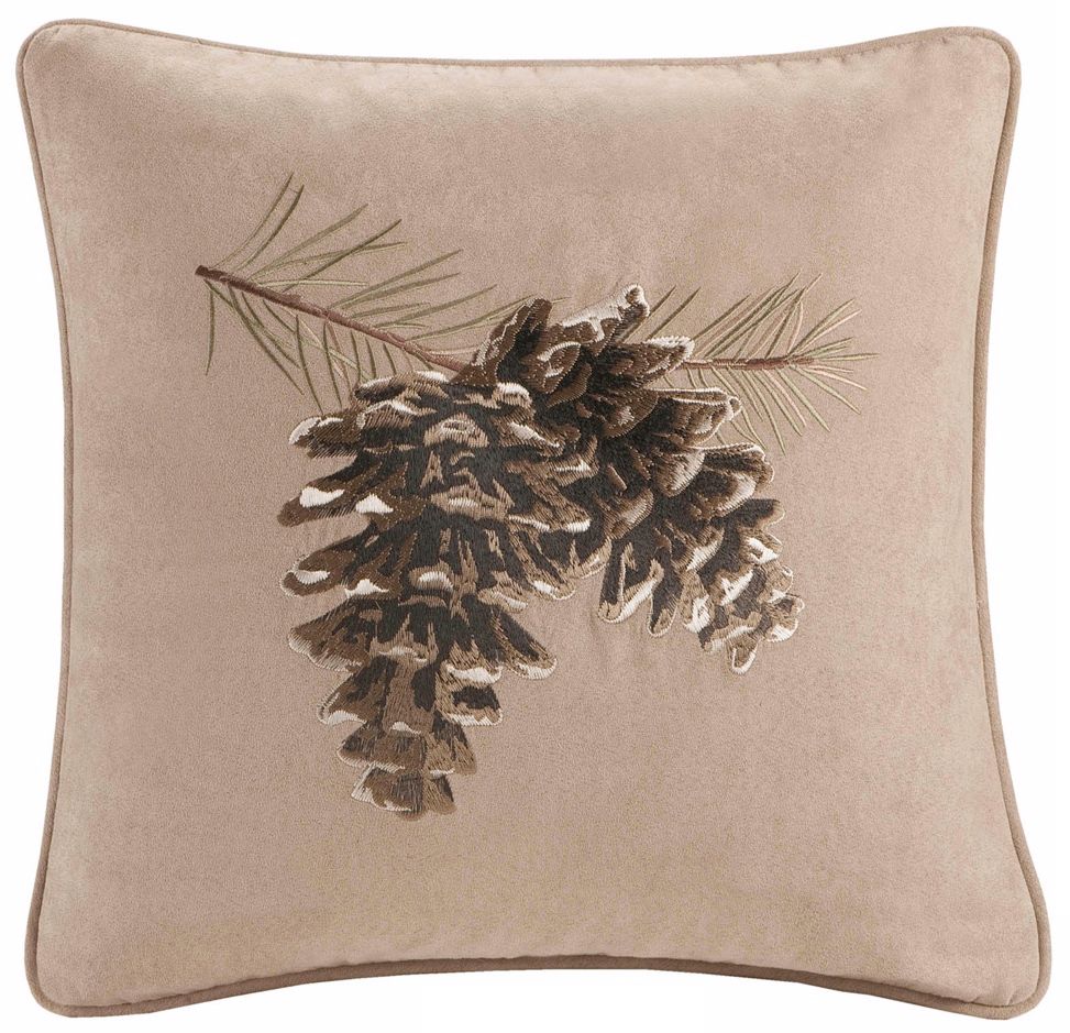 Woolrich Brownstone Pine Cone Accent Pillow