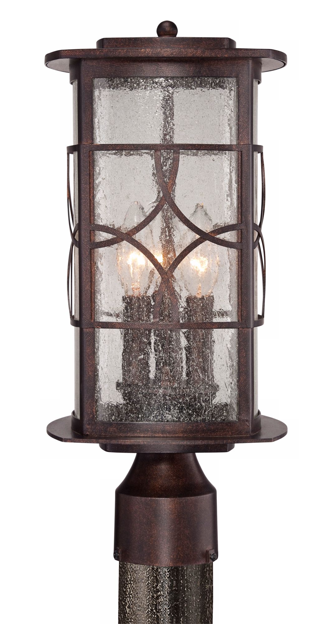 Riverton Organic Scroll 17" High Bronze Outdoor Post Light