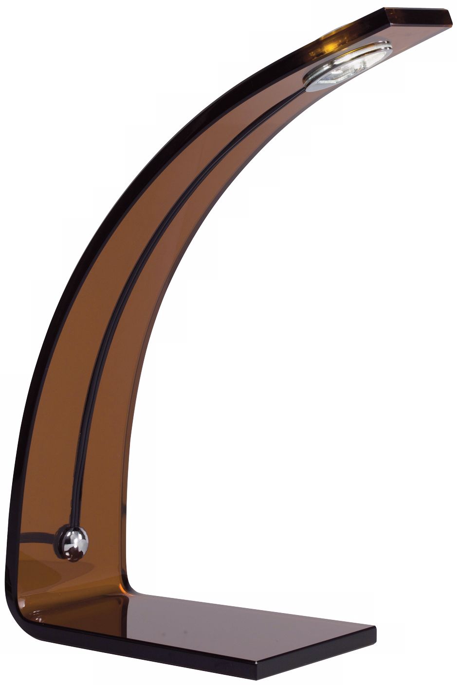 Kichler Bent Amber Glass LED Desk Lamp