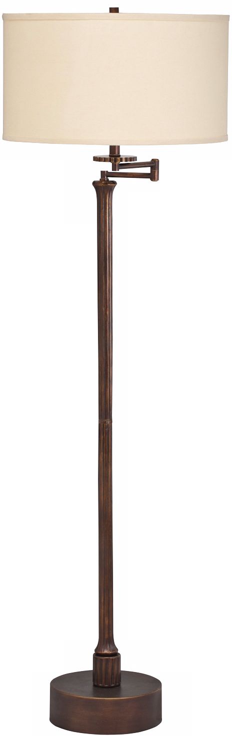 Kichler Burnet Coppery Bronze Swing Arm Floor Lamp