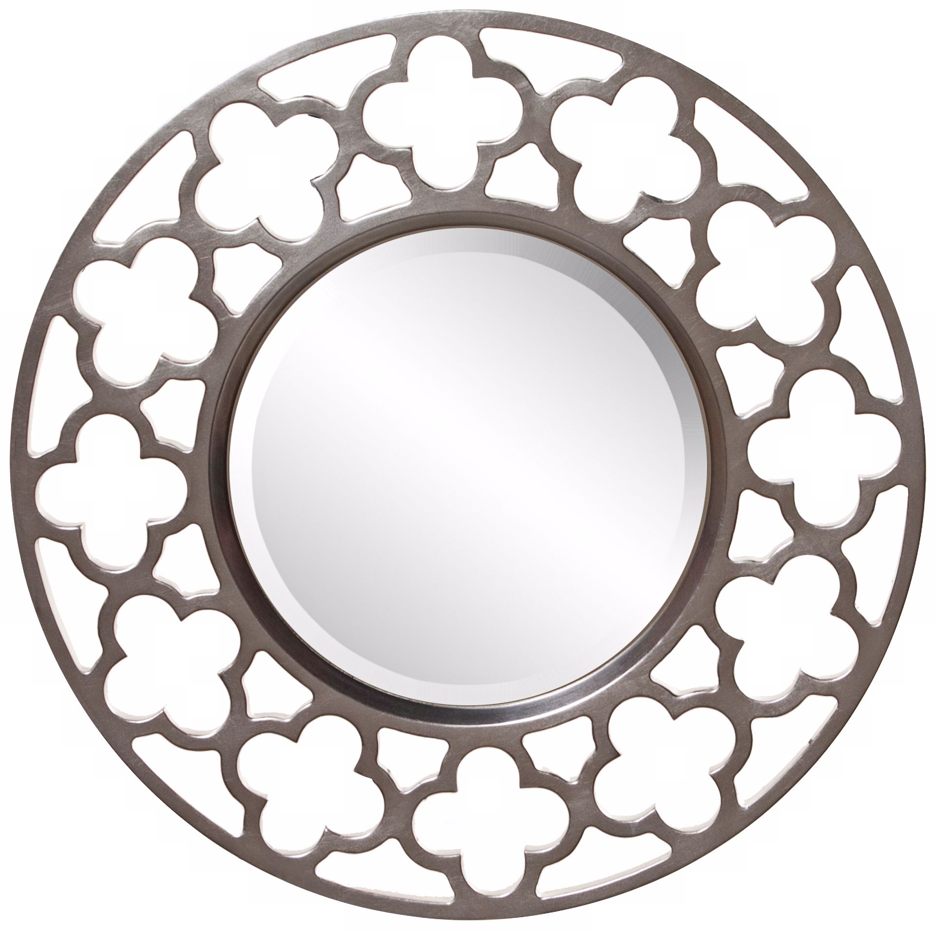 Medrassa Tile Openwork 20" Round Wall Mirror