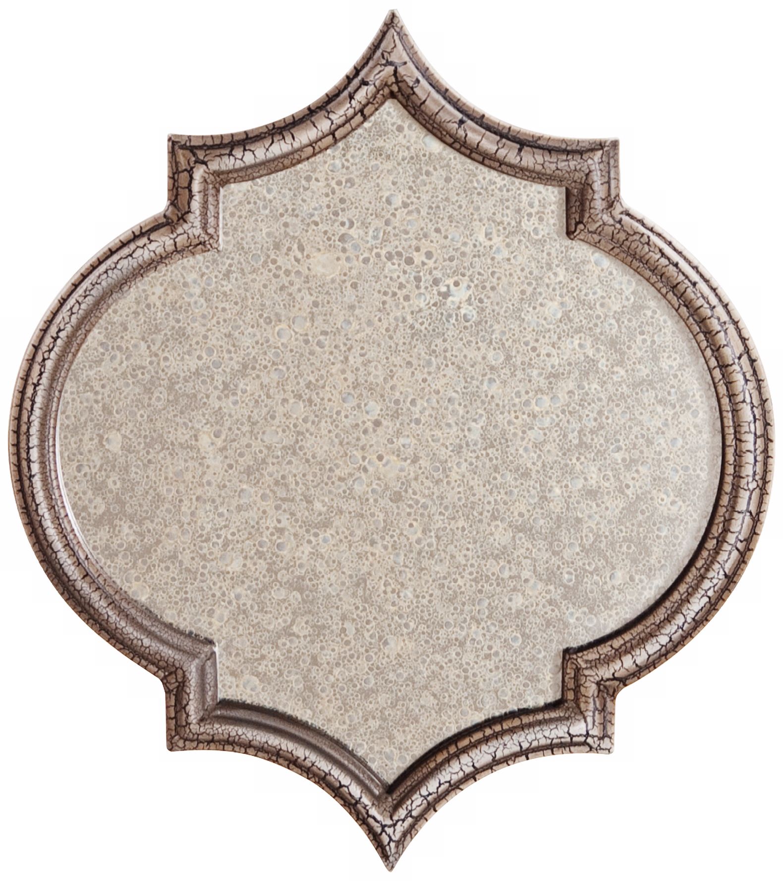 Tensift Beige 13" High Antiqued Glass Mirror