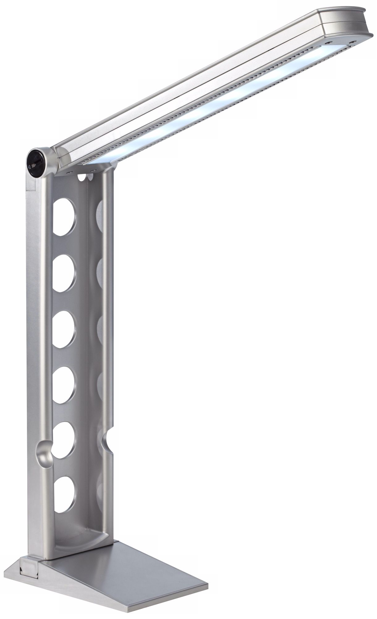 Silver Trestle LED Desk Lamp with Night Light