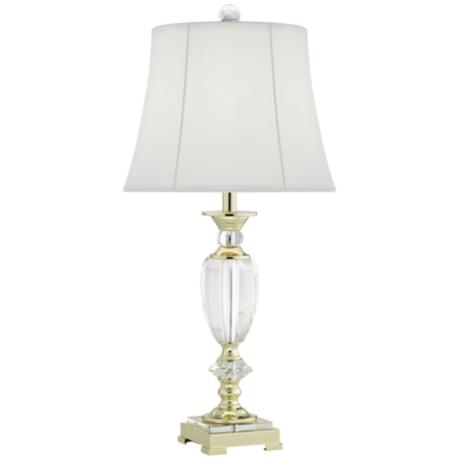 Vienna Full Spectrum Crystal and Brass Table Lamp X4628