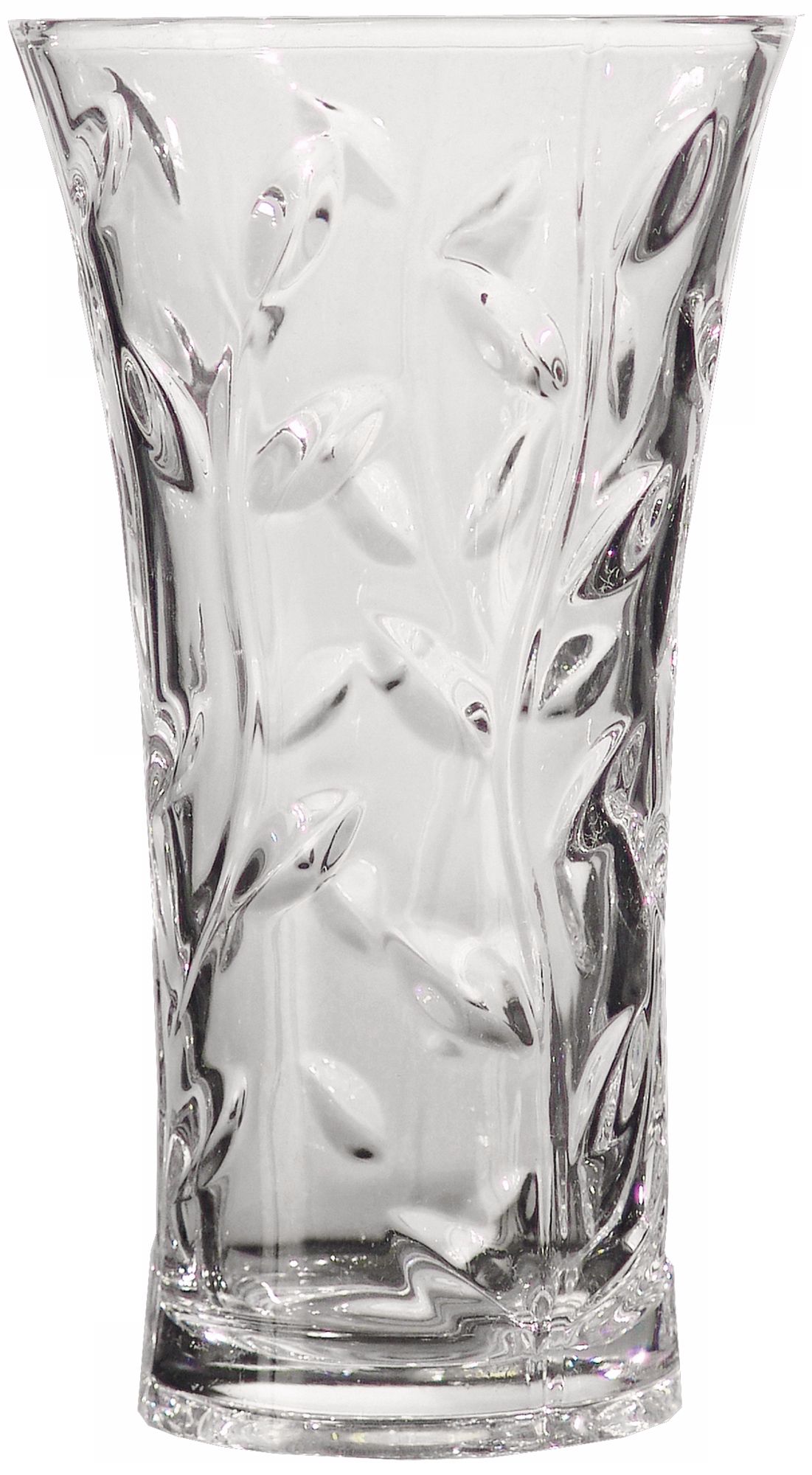Dale Tiffany Leaf Vine Large Hand-Cut Crystal Vase