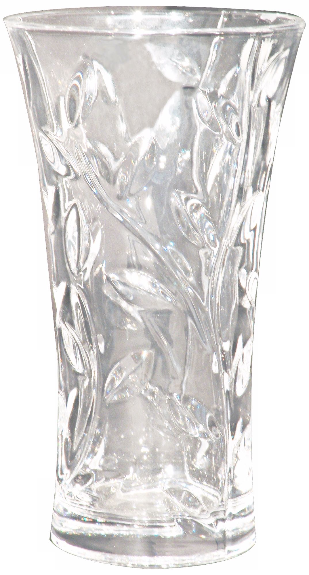 Dale Tiffany Leaf Vine Small Hand-Cut Crystal Vase