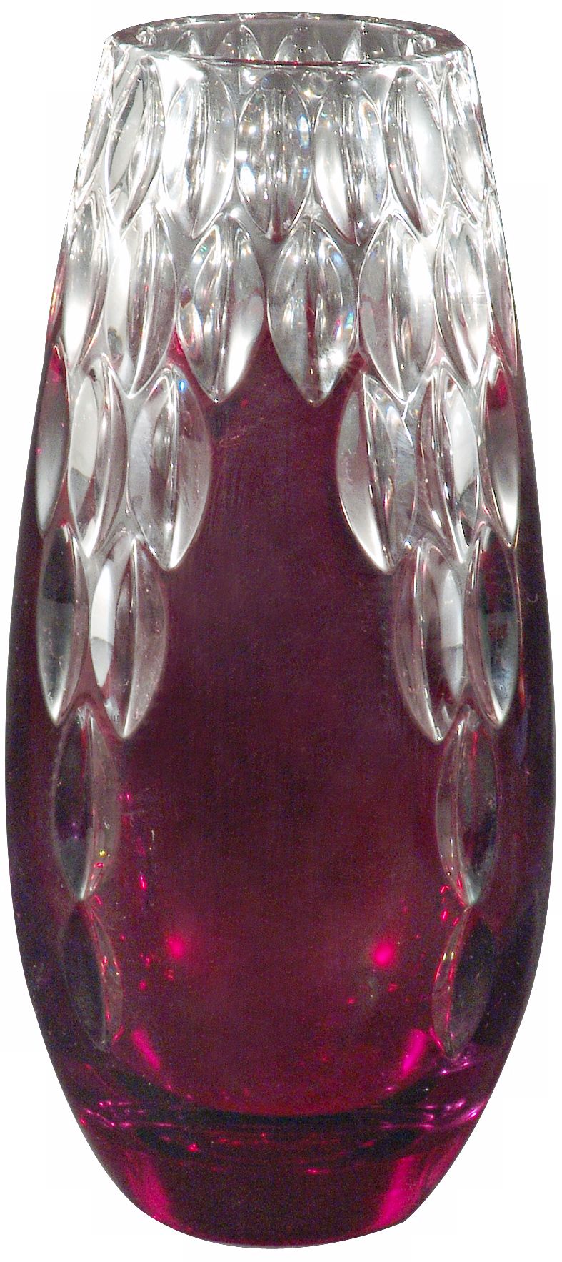 Dale Tiffany Red Marble Small Crystal Vase