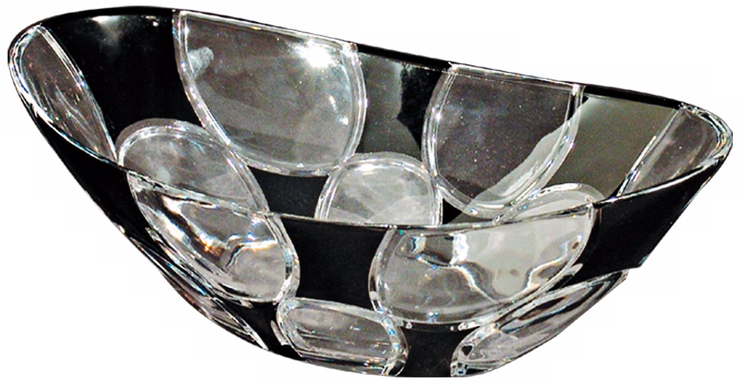 Dale Tiffany Rocky Black Crystal Bowl