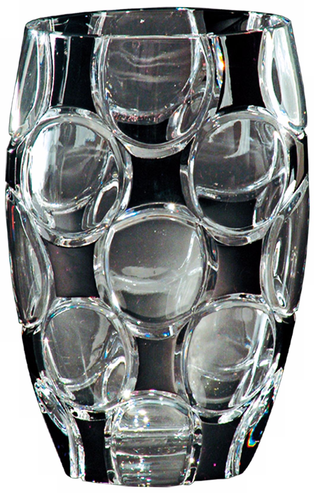 Dale Tiffany Rocky Black Crystal Vase