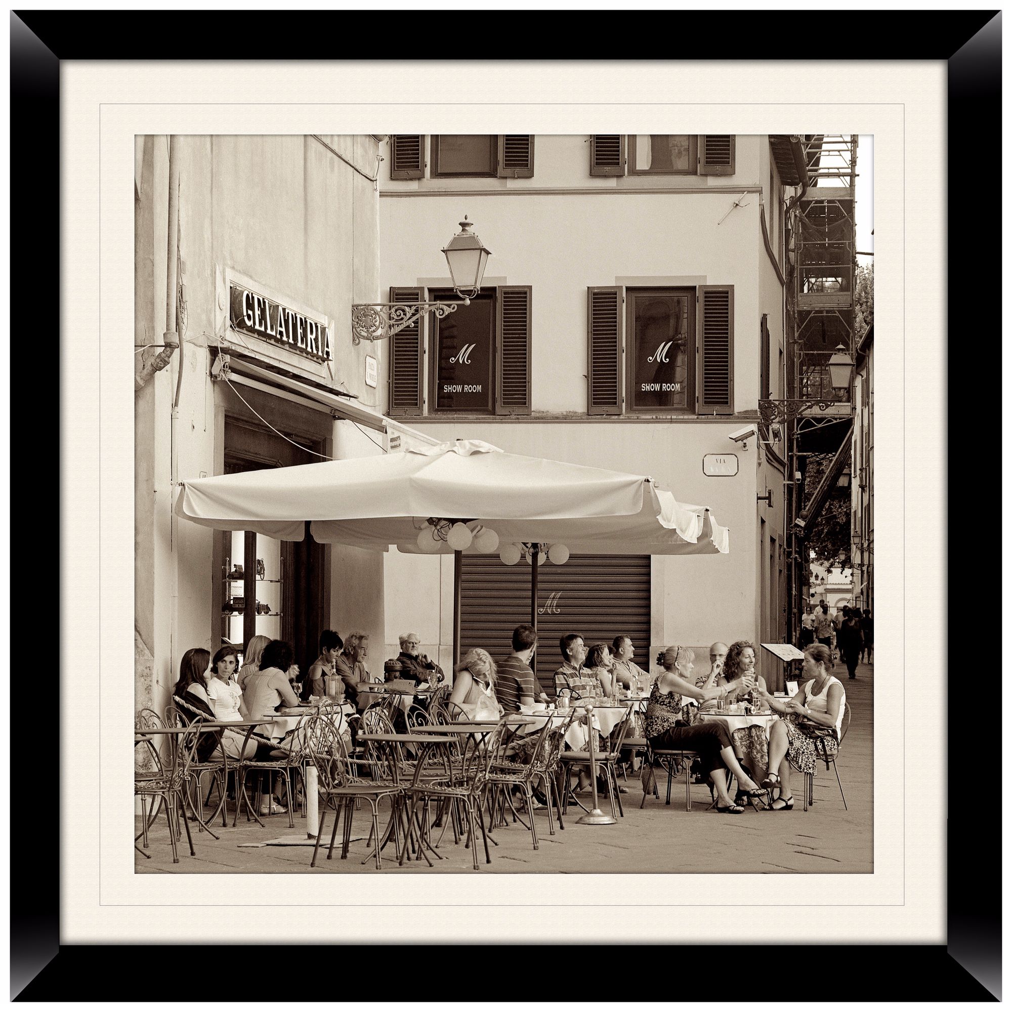 Gelateria II 20 1/2" Square Framed Photo Wall Art