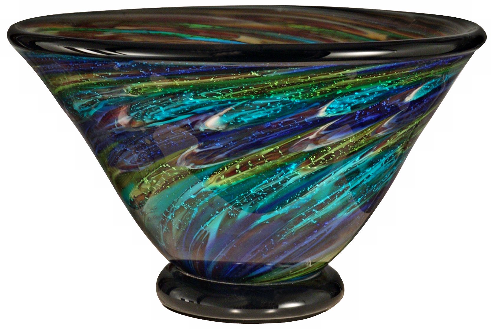 Dale Tiffany Under the Sea Hand-Blown Art Glass Bowl