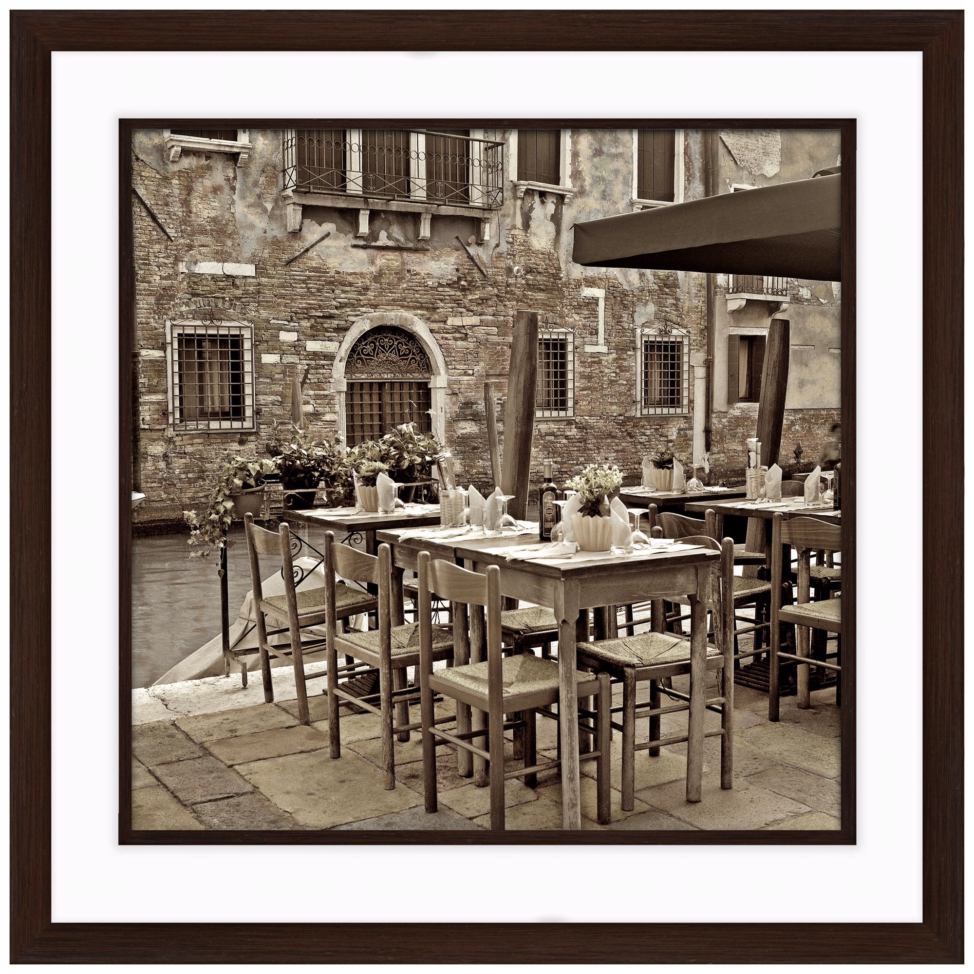 Fine Dining I 20 1/2" Square Framed Photo Wall Art
