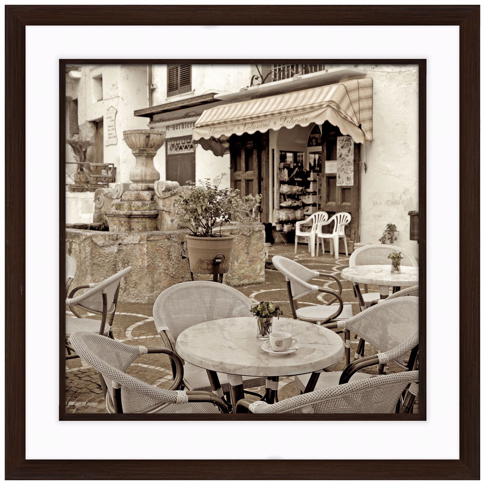 Fine Dining II 20 1/2" Square Framed Photo Wall Art