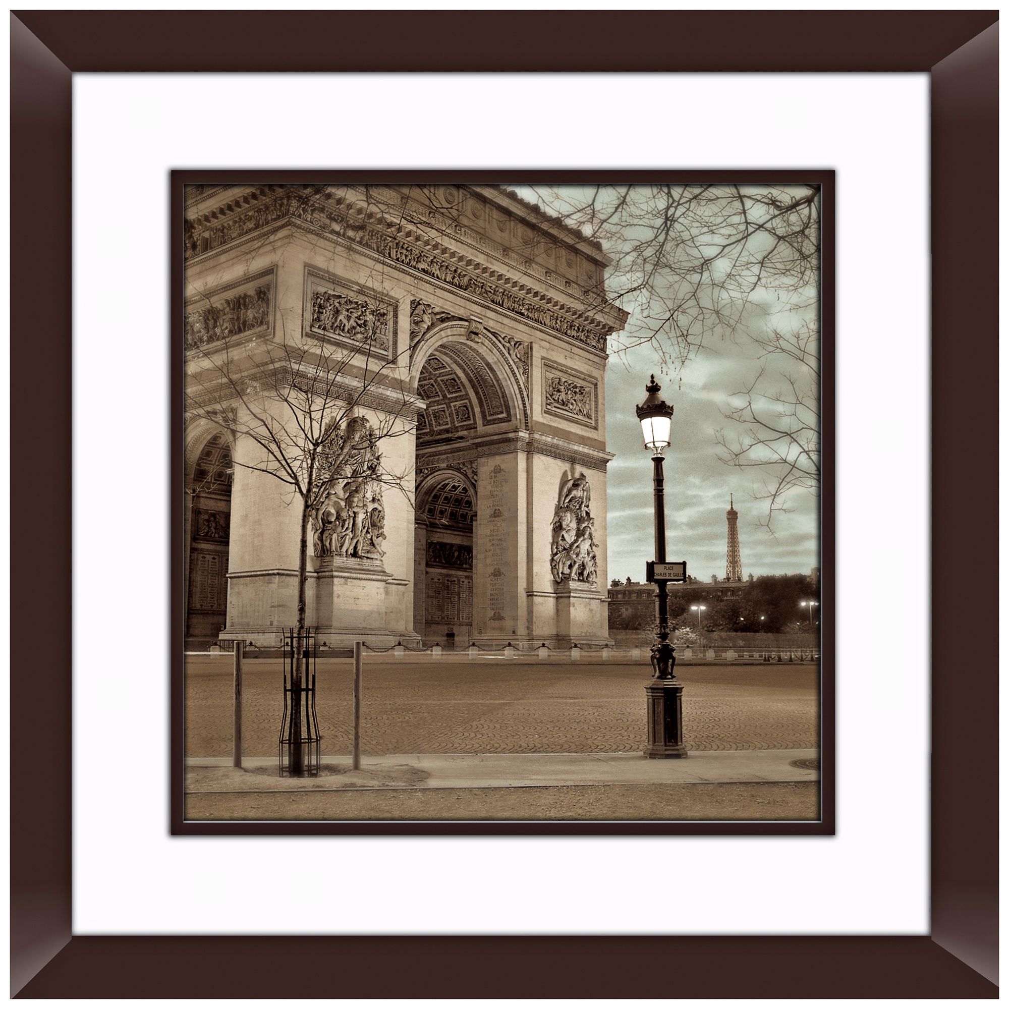Paris II 20 1/2" Square Framed Photo Wall Art